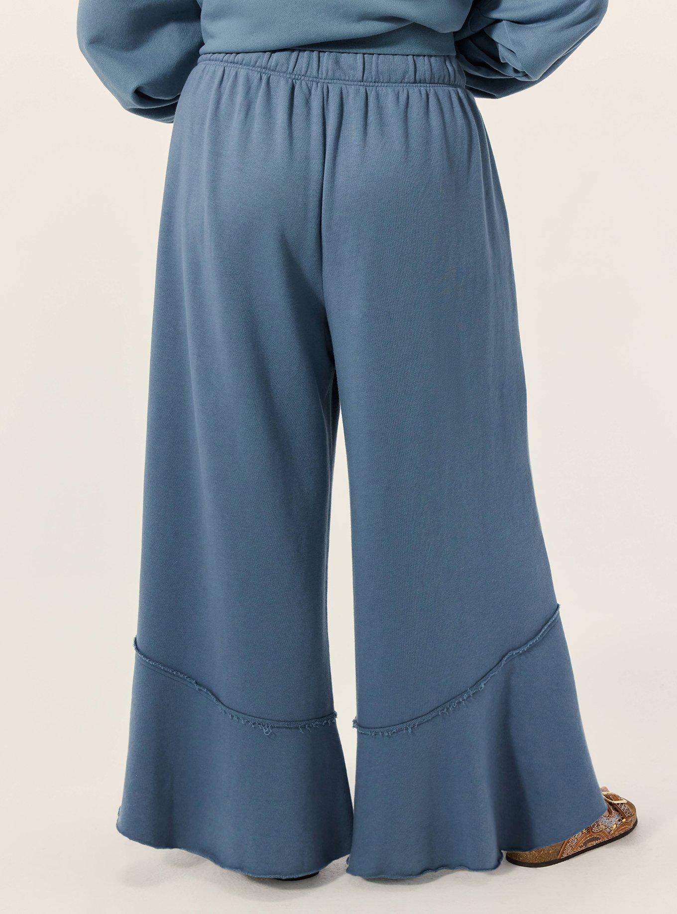 Festi Wide Leg French Terry Pant, BLUE MIRAGE, alternate