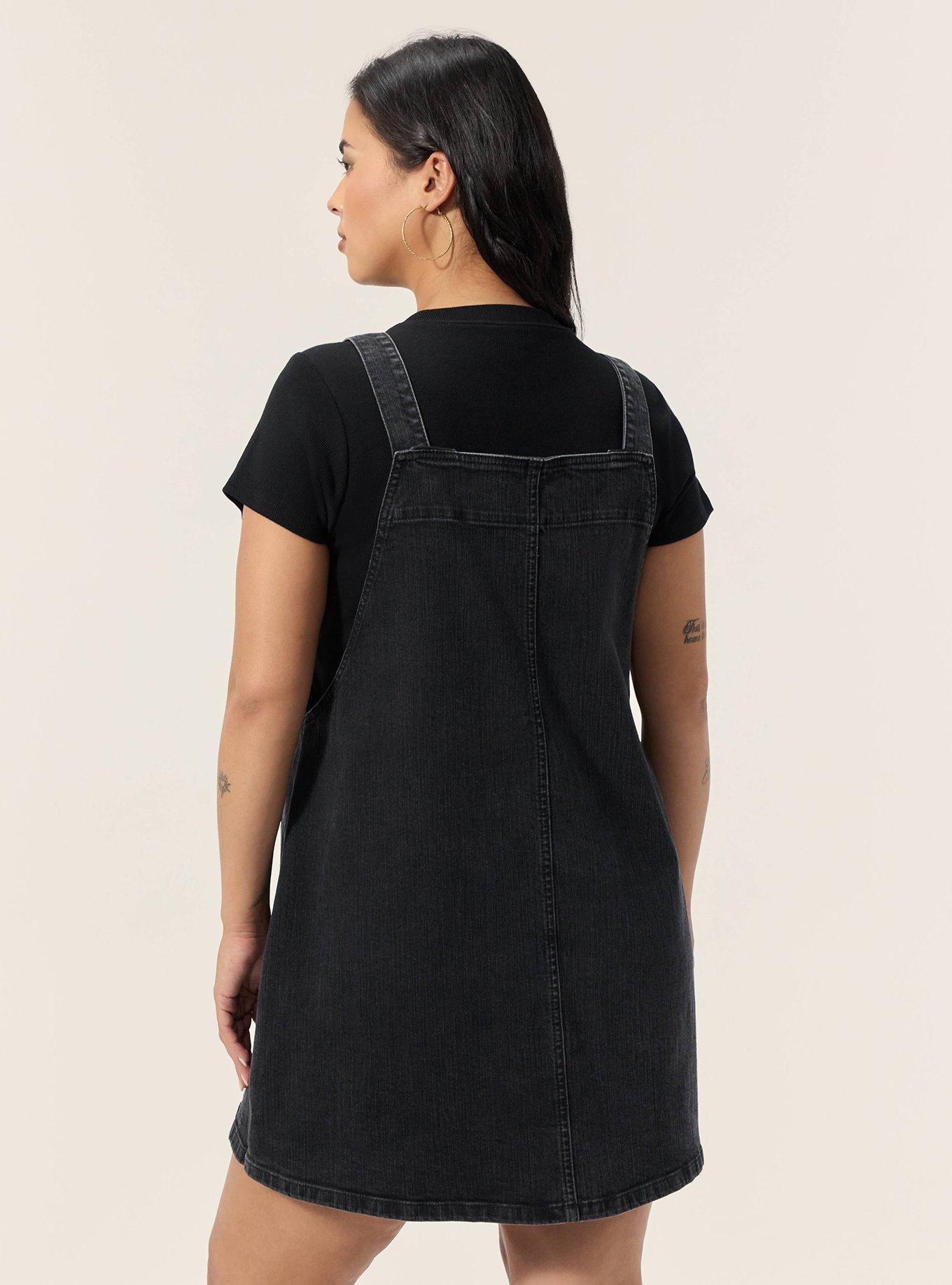 black denim pinafore dress Denim Pinafore Denim Black Overall Dress Black Denim Overall Dress  Be The  Aura