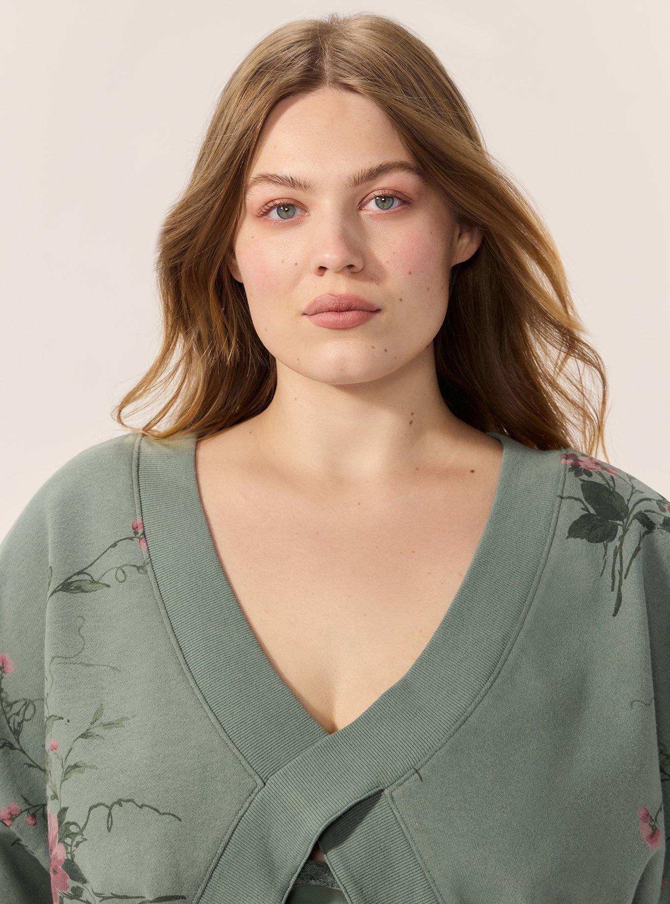 Festi Reversible Sweatshirt, VINES FLORAL GREEN, alternate