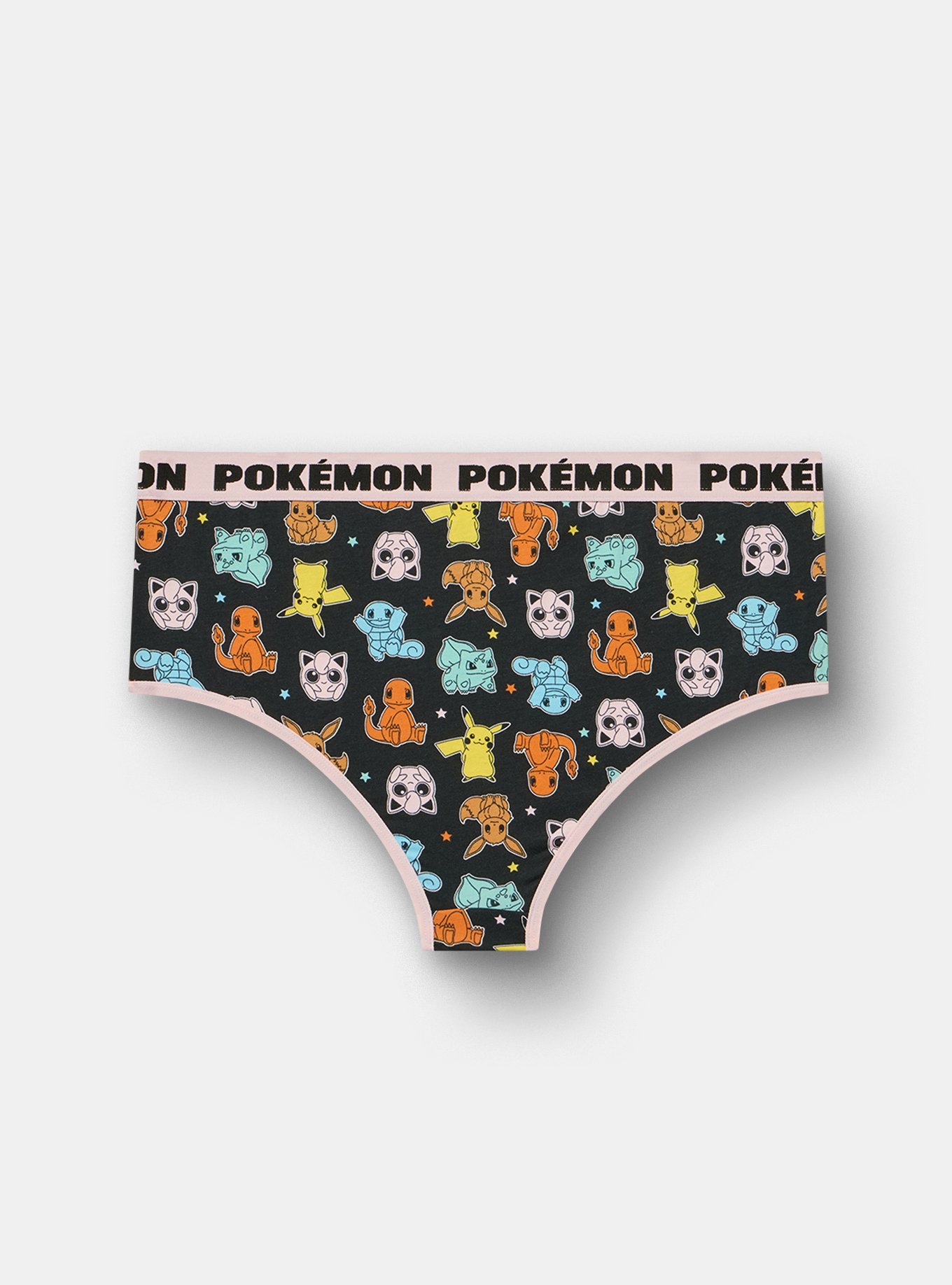 Plus Size Pokemon Mid-Rise Cotton Cheeky Panty, MULTI, alternate