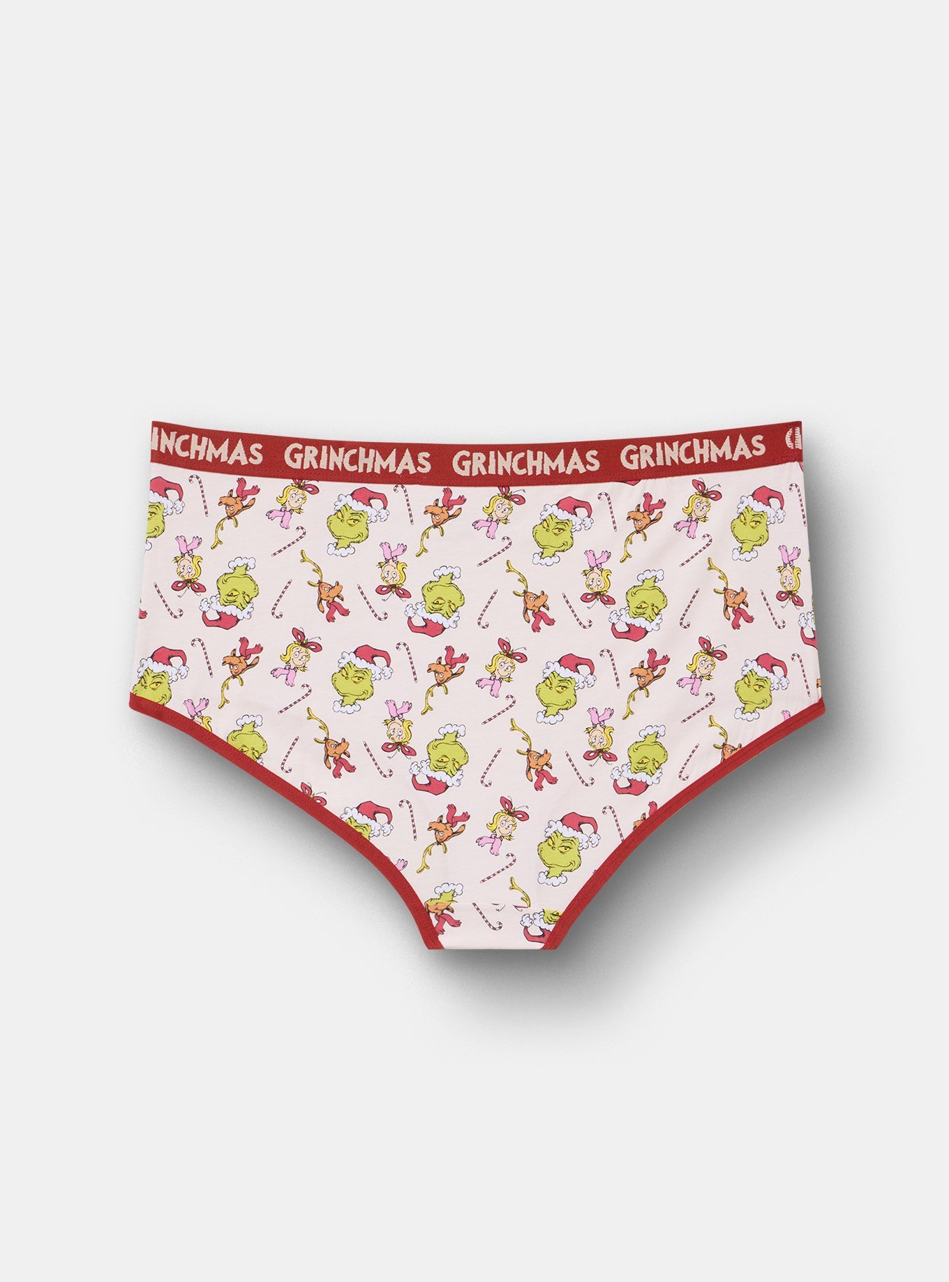 Grinch Mid-Rise Cotton Brief Panty, MULTI, alternate