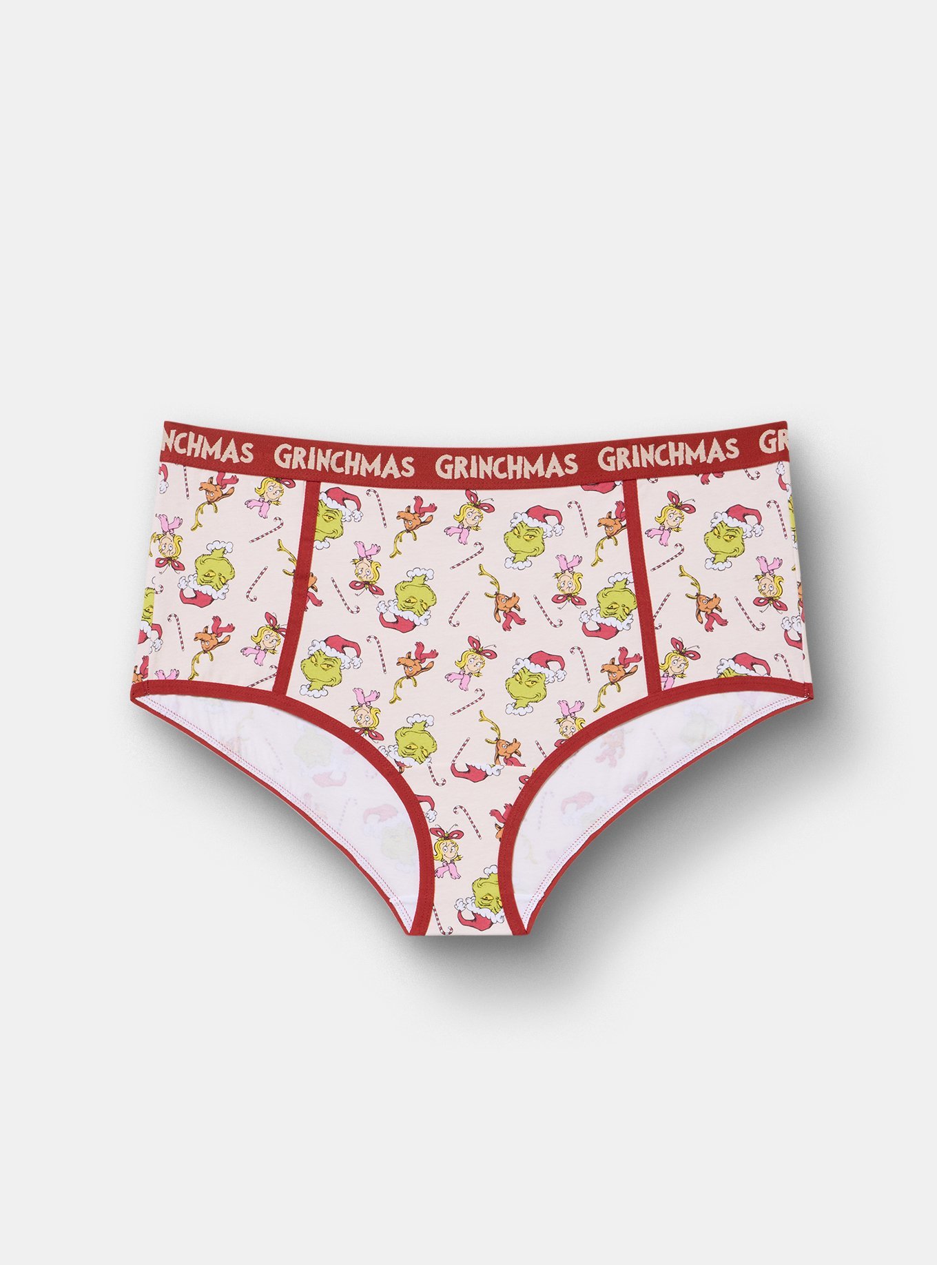 Grinch Mid-Rise Cotton Brief Panty, MULTI, hi-res
