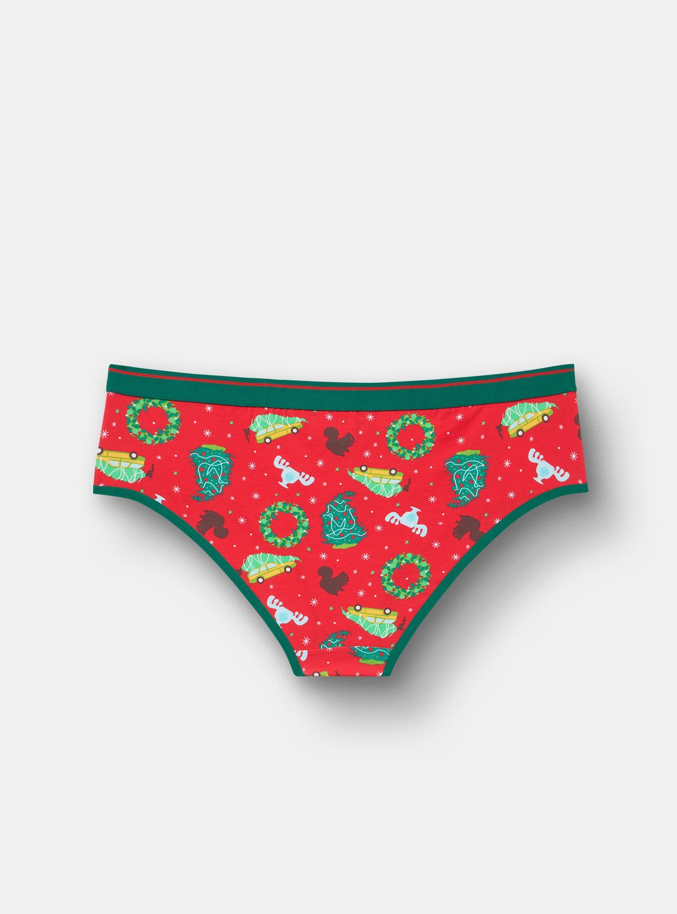 Plus Size Christmas Vacation Mid-Rise Cotton Hipster Panty, MULTI, alternate