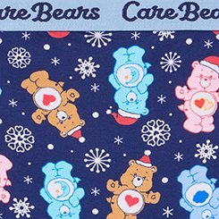 Plus Size Care Bears Christmas Mid-Rise Cotton Brief Panty, MULTI, swatch