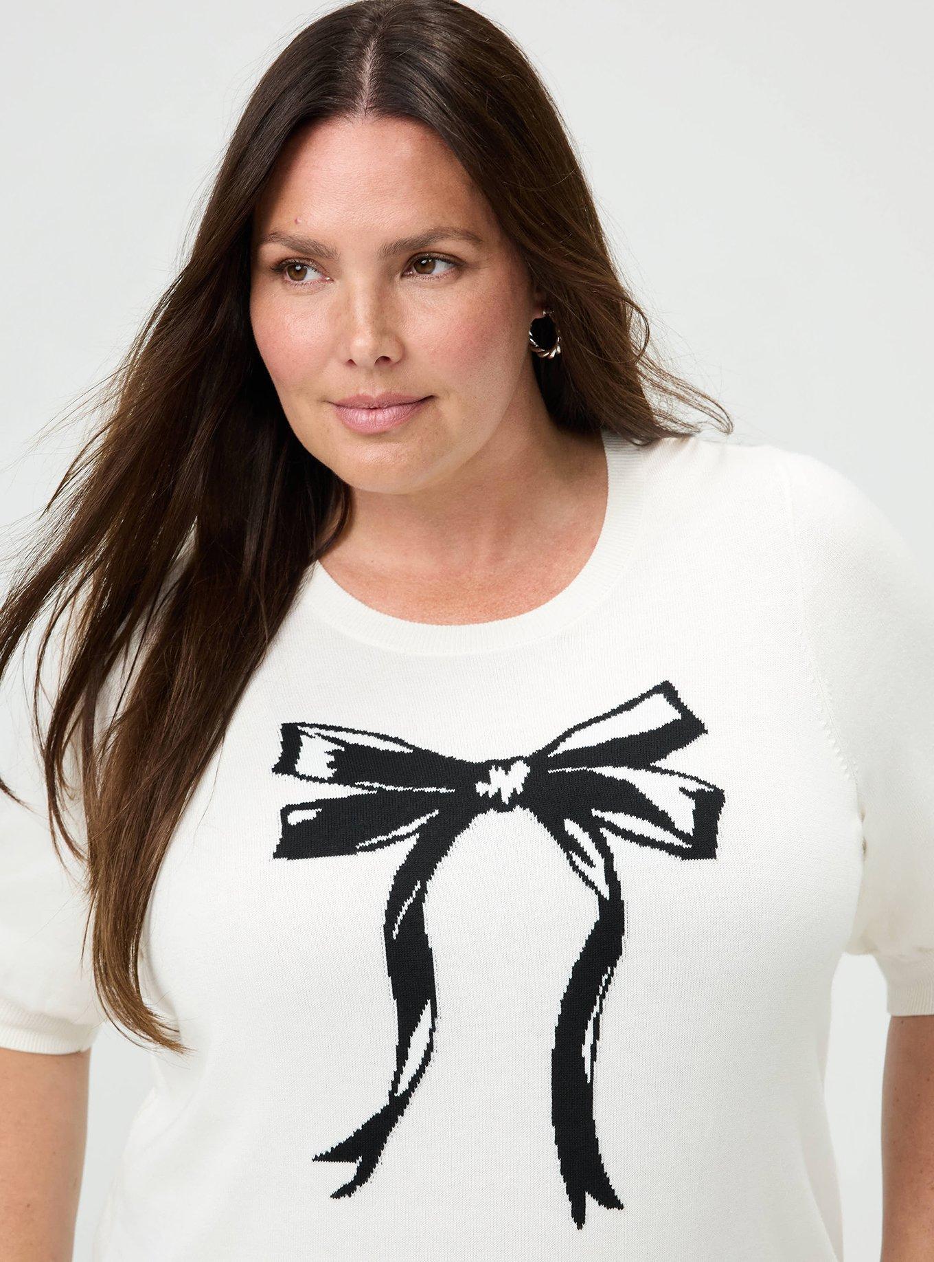 Plus Size Crew Pullover Sweater, WHISPER WHITE, alternate