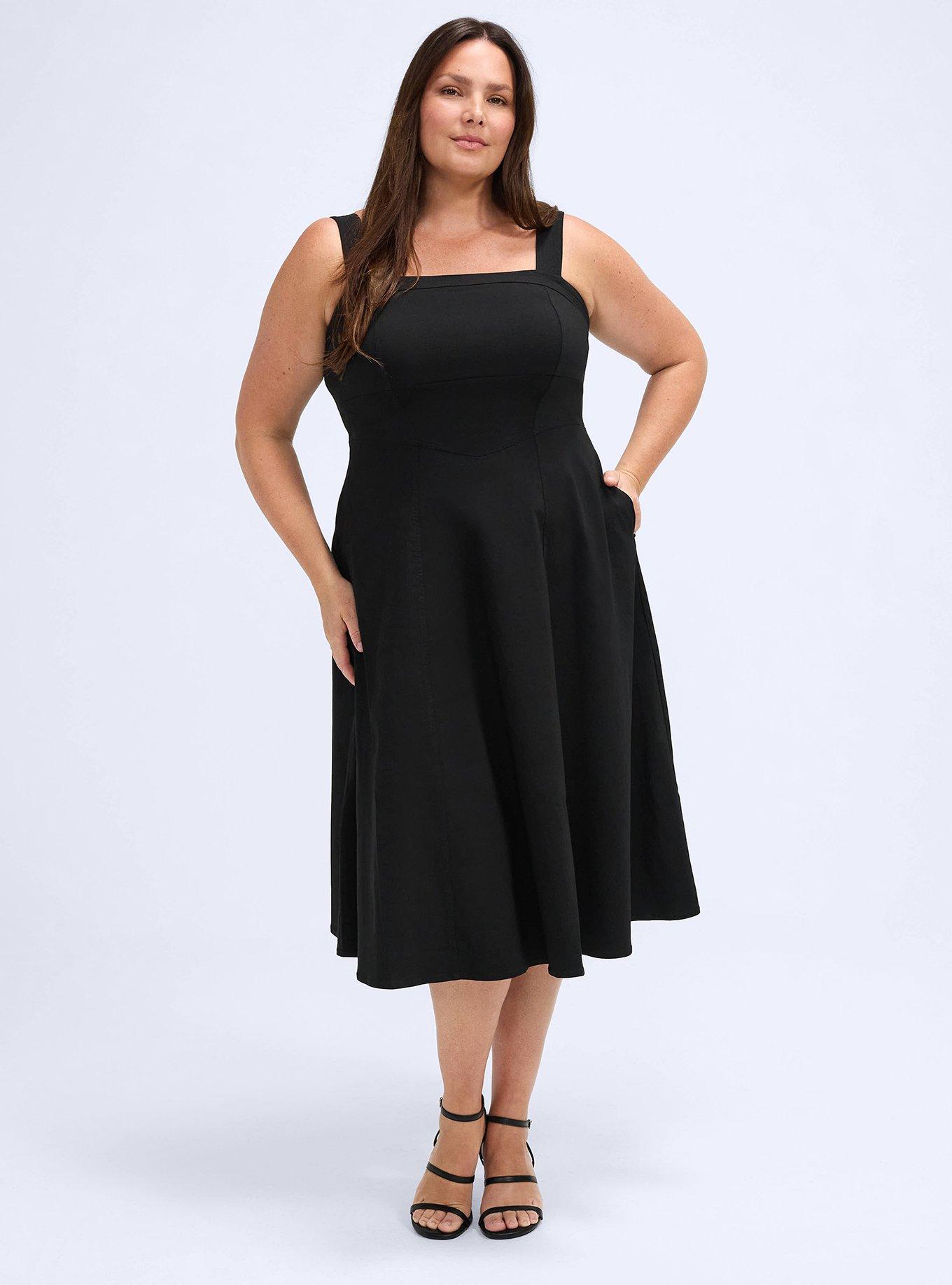 Plus Size - Belle Isle Smocked Back Midi Dress - Torrid