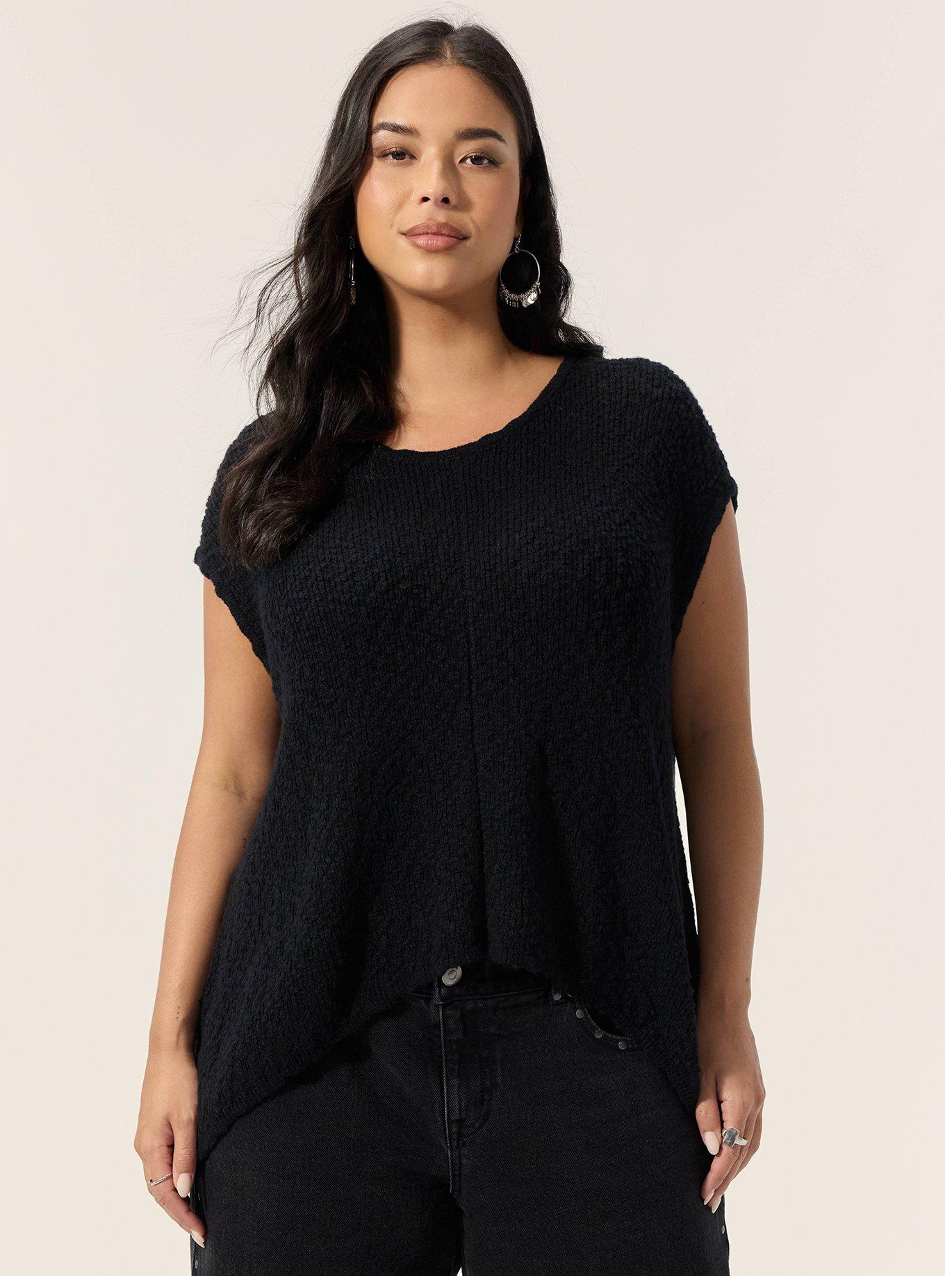 Plus Size Festi Dolman Sweater, DEEP BLACK, hi-res