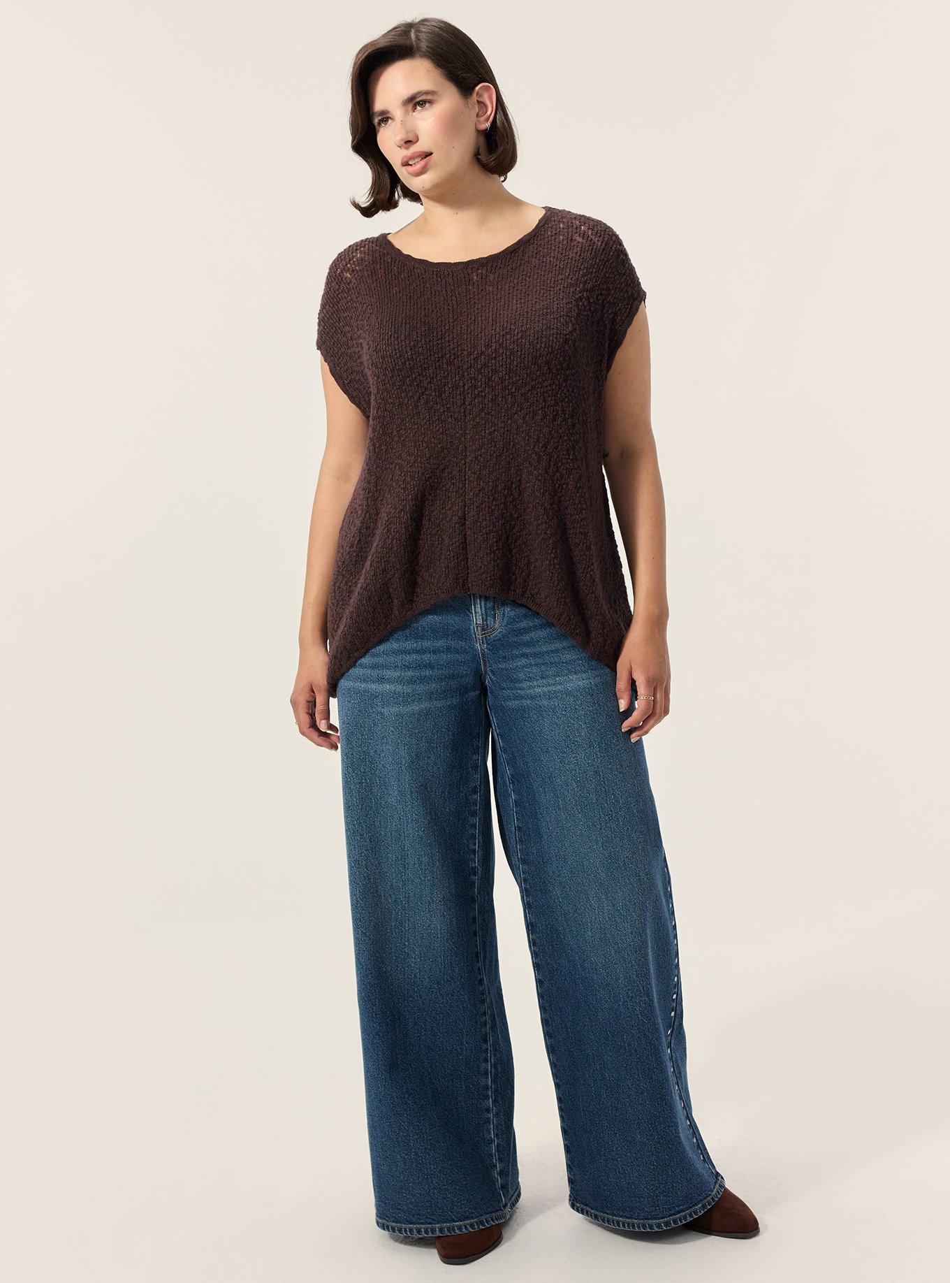 Plus Size Festi Dolman Sweater, JAVA, alternate