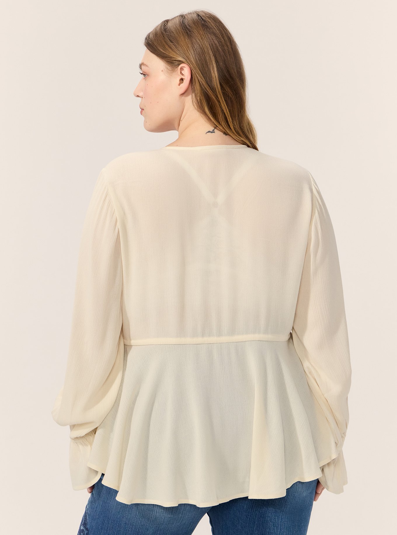 Plus Size - Festi Tie-Front Hi-Lo Top - Torrid