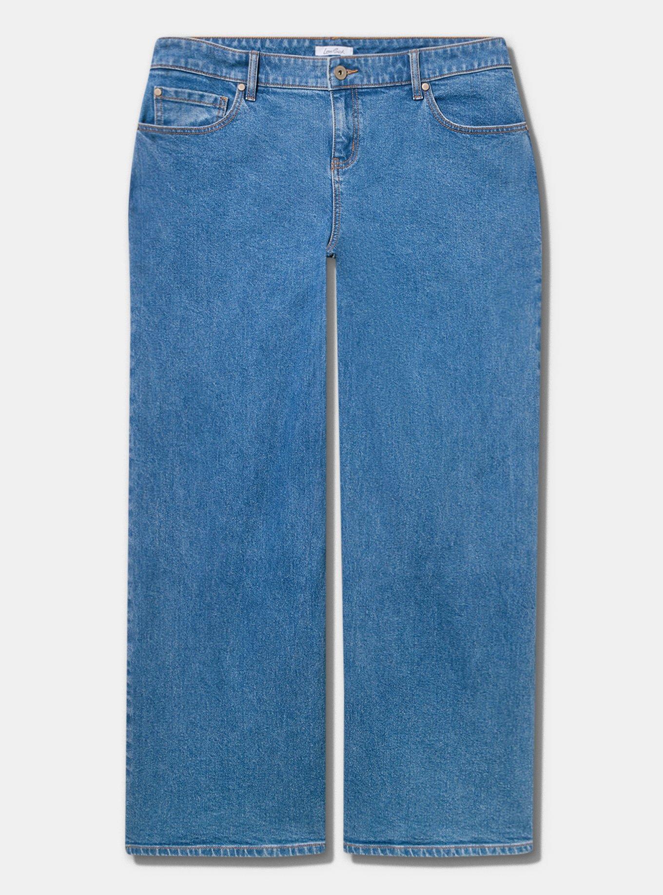 LoveSick Low-Rise Ultra Wide Baggy Jean, LOW KEY, flat
