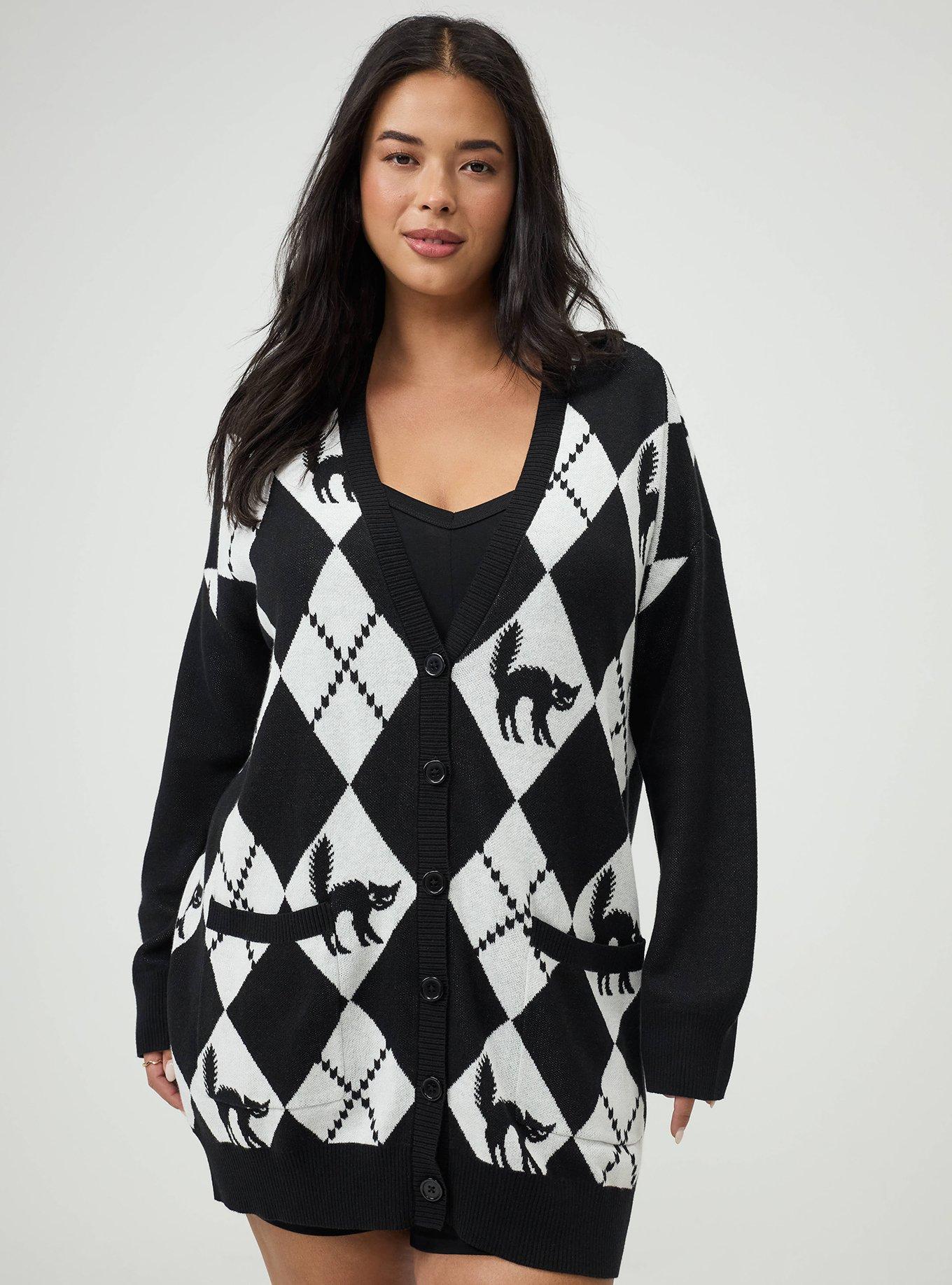 Plus Size - Jacquard Button Front Cardigan - Torrid