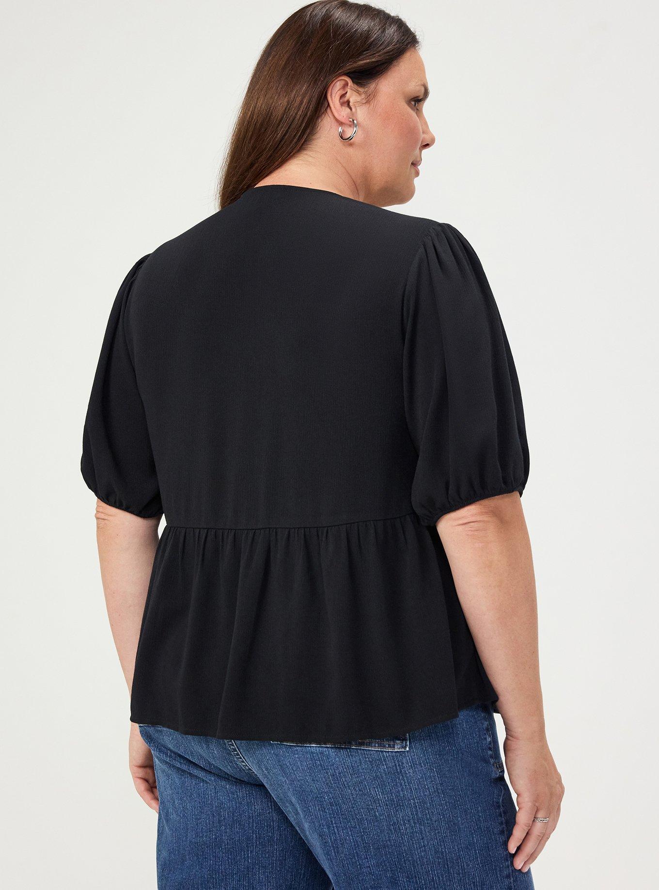 Plus Size - Tie Front Gauze Top - Torrid