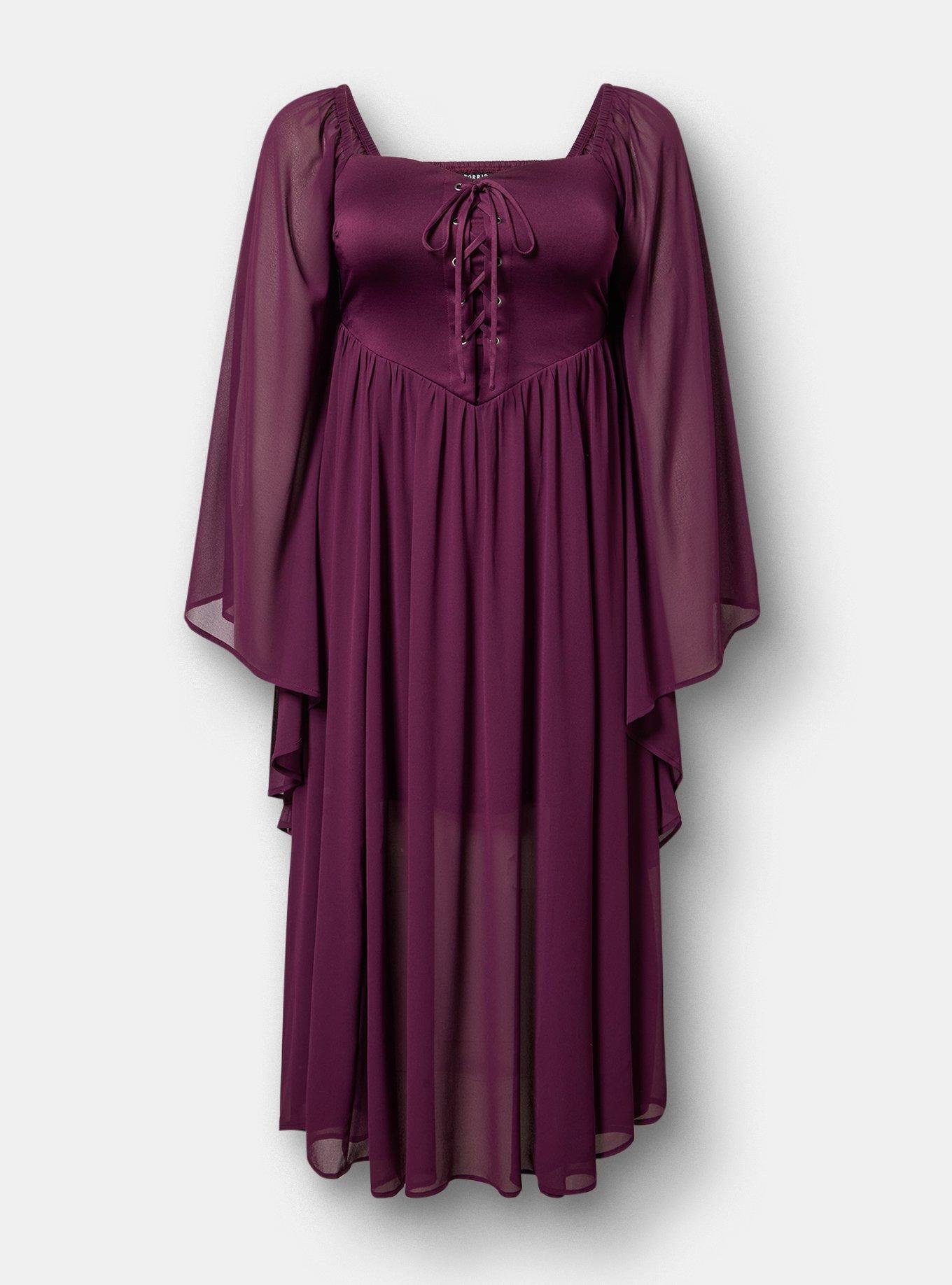 Halloween Enchantress Dress, POTENT PURPLE, flat