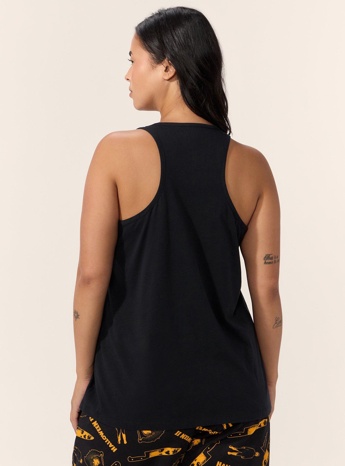 Halloween Lounge Tank, MICHAELS BACK DEEP BLACK, alternate