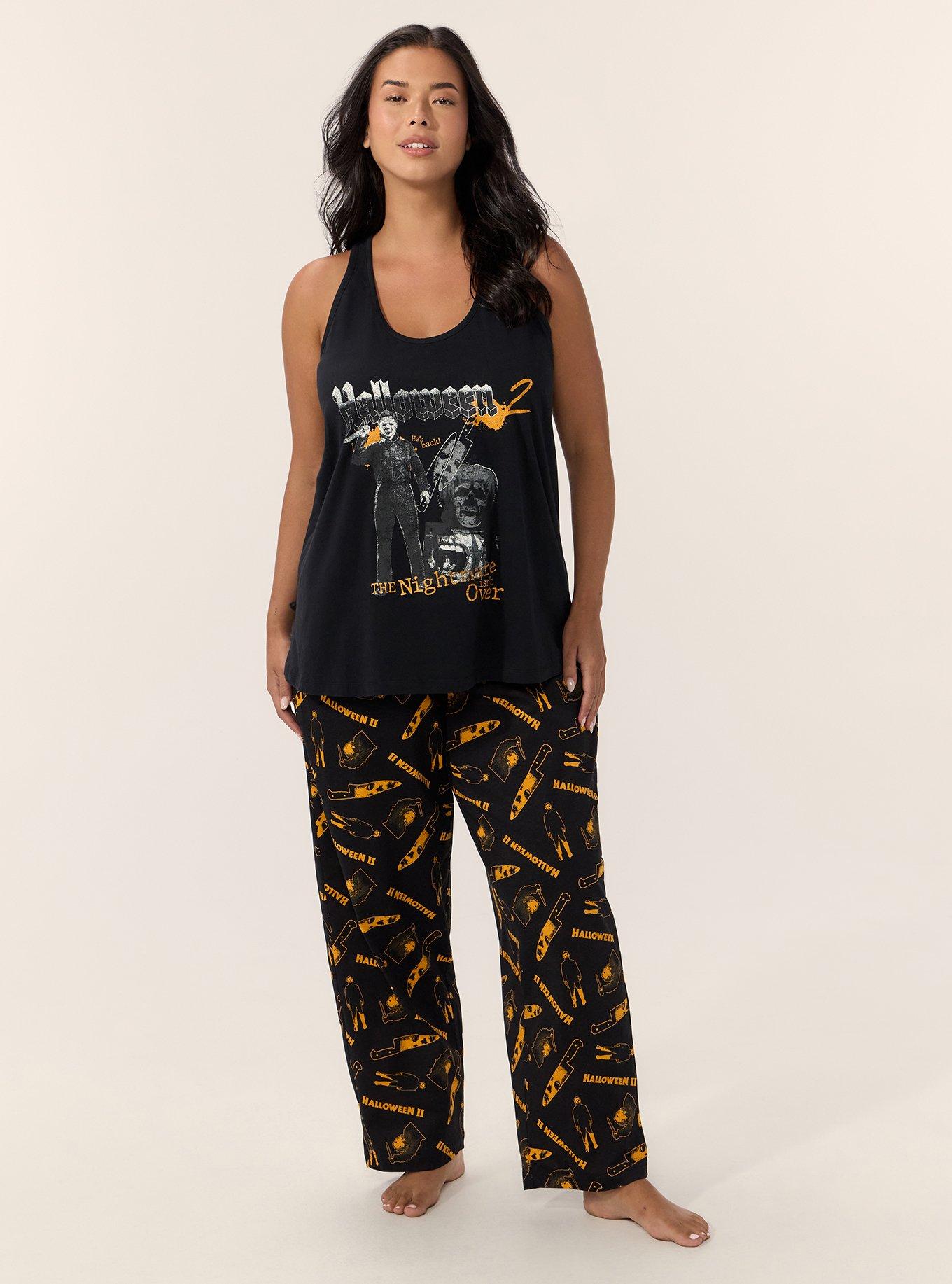 Halloween Lounge Tank, MICHAELS BACK DEEP BLACK, alternate