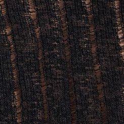 Nightfall Shredded Knit Boat Neck Top, DEEP BLACK, swatch