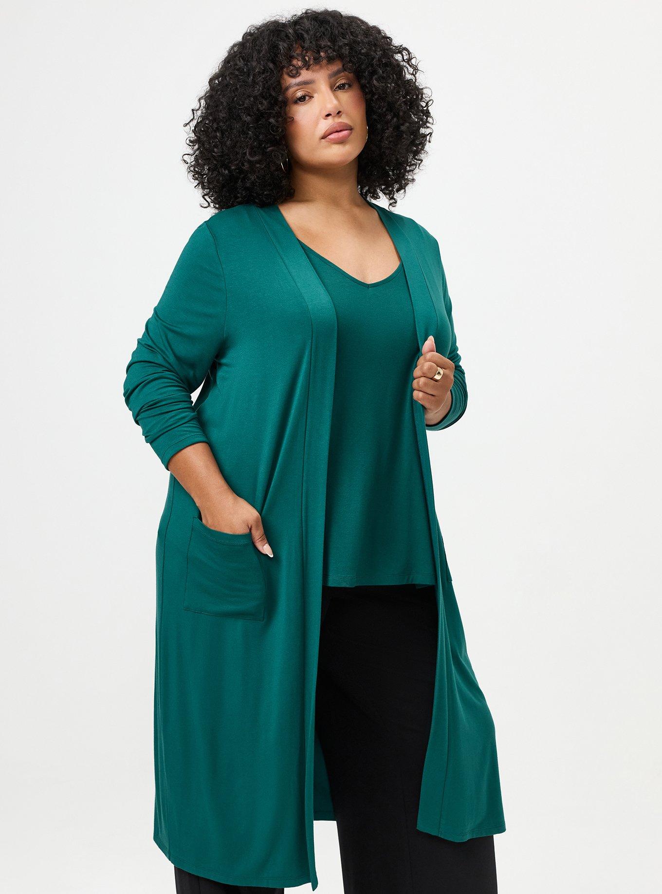 Super Soft Open Front Duster Cardigan, BOTANICAL GARDEN, alternate