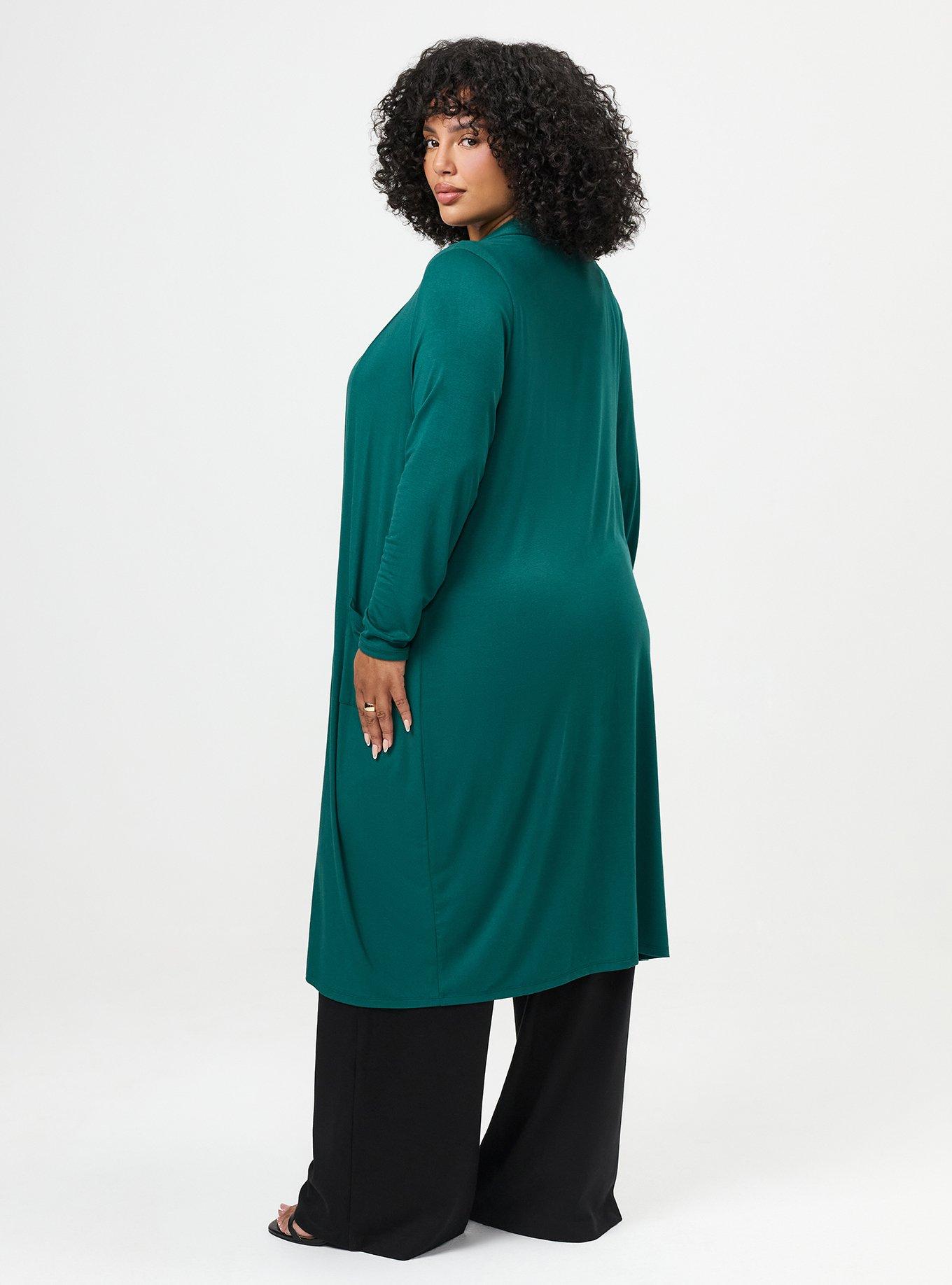 Super Soft Open Front Duster Cardigan, BOTANICAL GARDEN, alternate