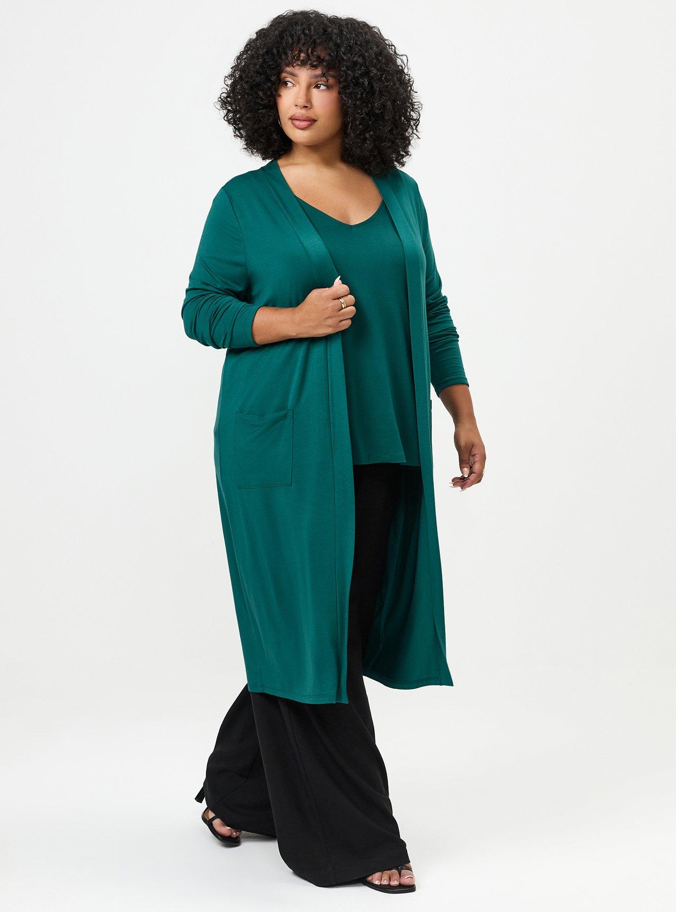 Super Soft Open Front Duster Cardigan, BOTANICAL GARDEN, alternate