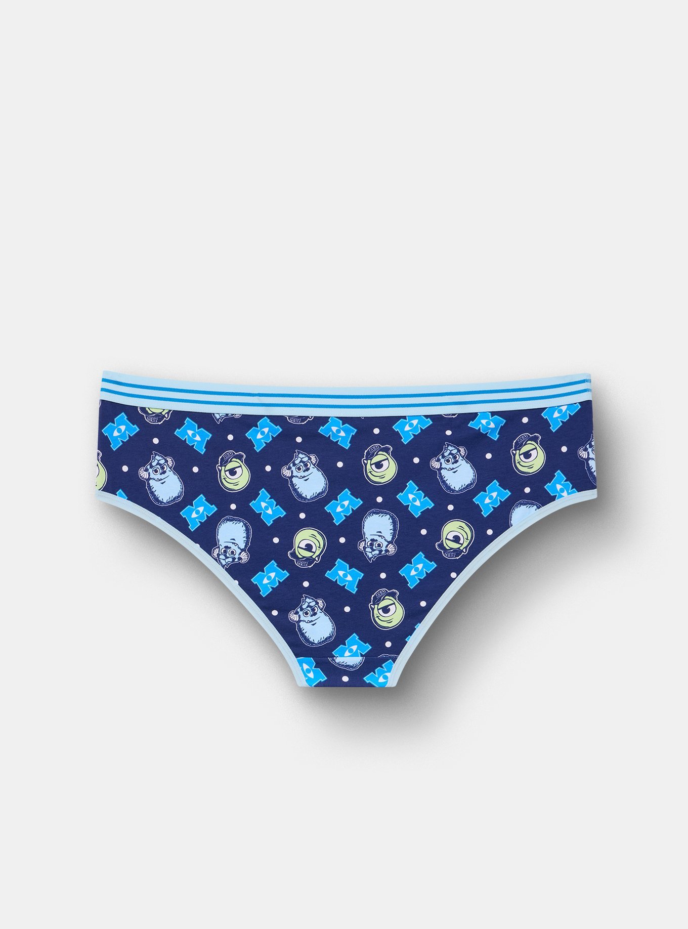 Plus Size Monsters, Inc. Mid-Rise Cotton Hipster Panty, MULTI, alternate