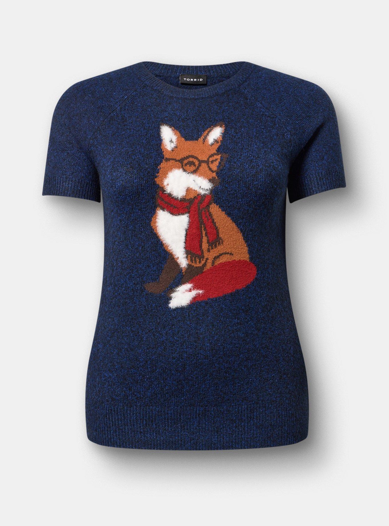 Vegan Cashmere Crew Pullover Sweater, MEDIEVAL BLUE, flat