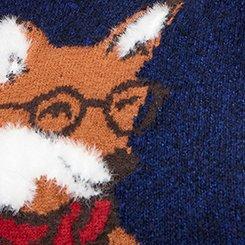 Vegan Cashmere Crew Pullover Sweater, MEDIEVAL BLUE, swatch