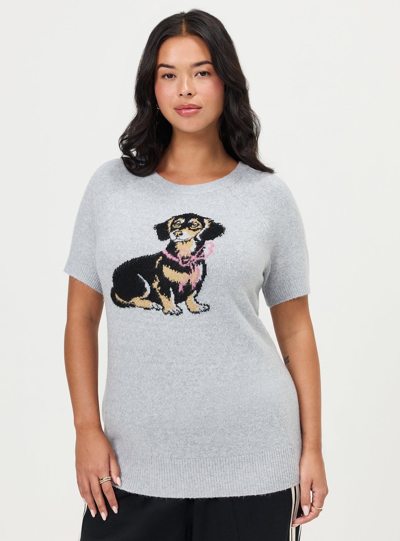 Vegan Cashmere Crew Pullover Sweater, LIGHT HEATHER GREY VEGAN CASHMERE, hi-res
