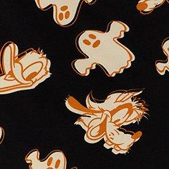 Plus Size Mickey & Friends Lounge Gown, MICKEY FRIENDS GHOST AOP DEEP BLACK, swatch