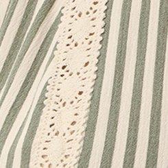 Festi Trim Detail Button Front Tunic, FESTI MIX STRIPE AGAVE GREEN, swatch