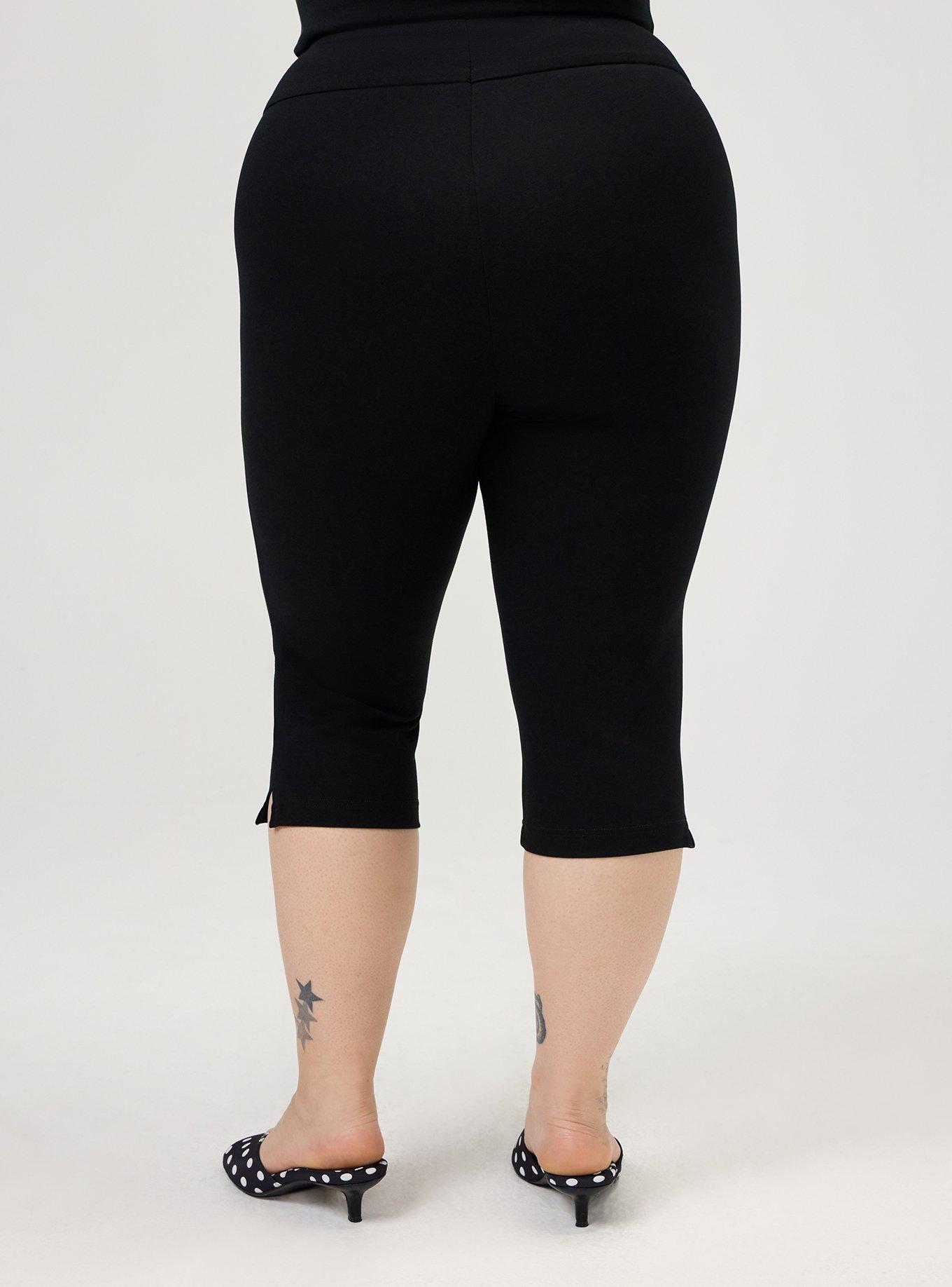 Retro Chic Pull-On Capri Pant, DEEP BLACK, alternate