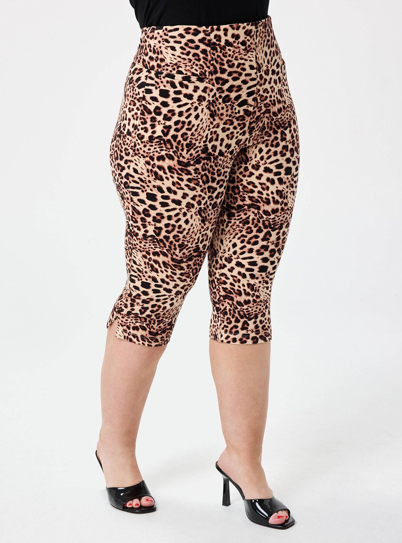 Retro Chic Pull-On Capri Pant, SHAYLA LEOPARD TAN, alternate