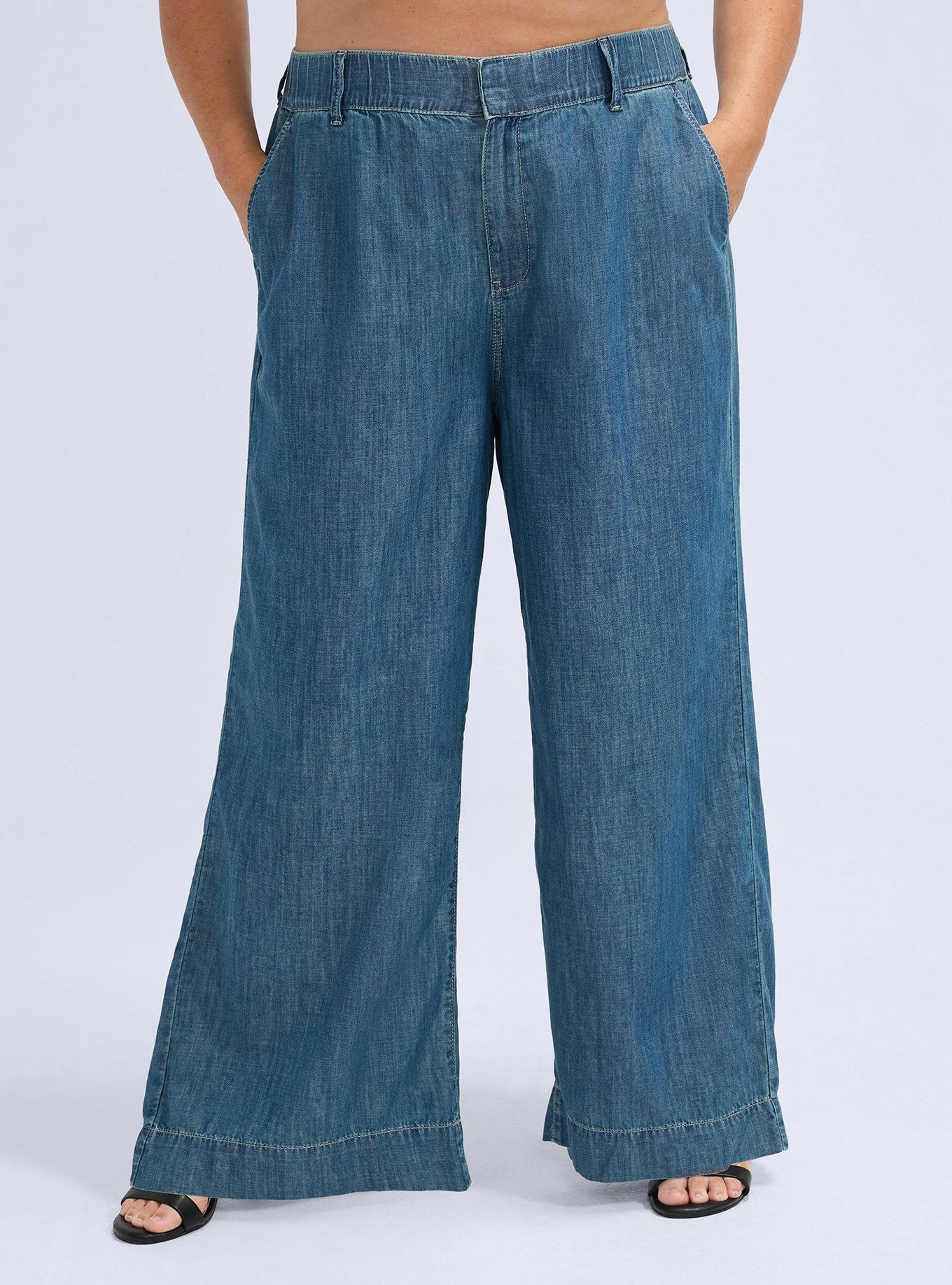 Belle Isle High-Rise Baggy Flare Trouser Jean, SURE SHOT, alternate