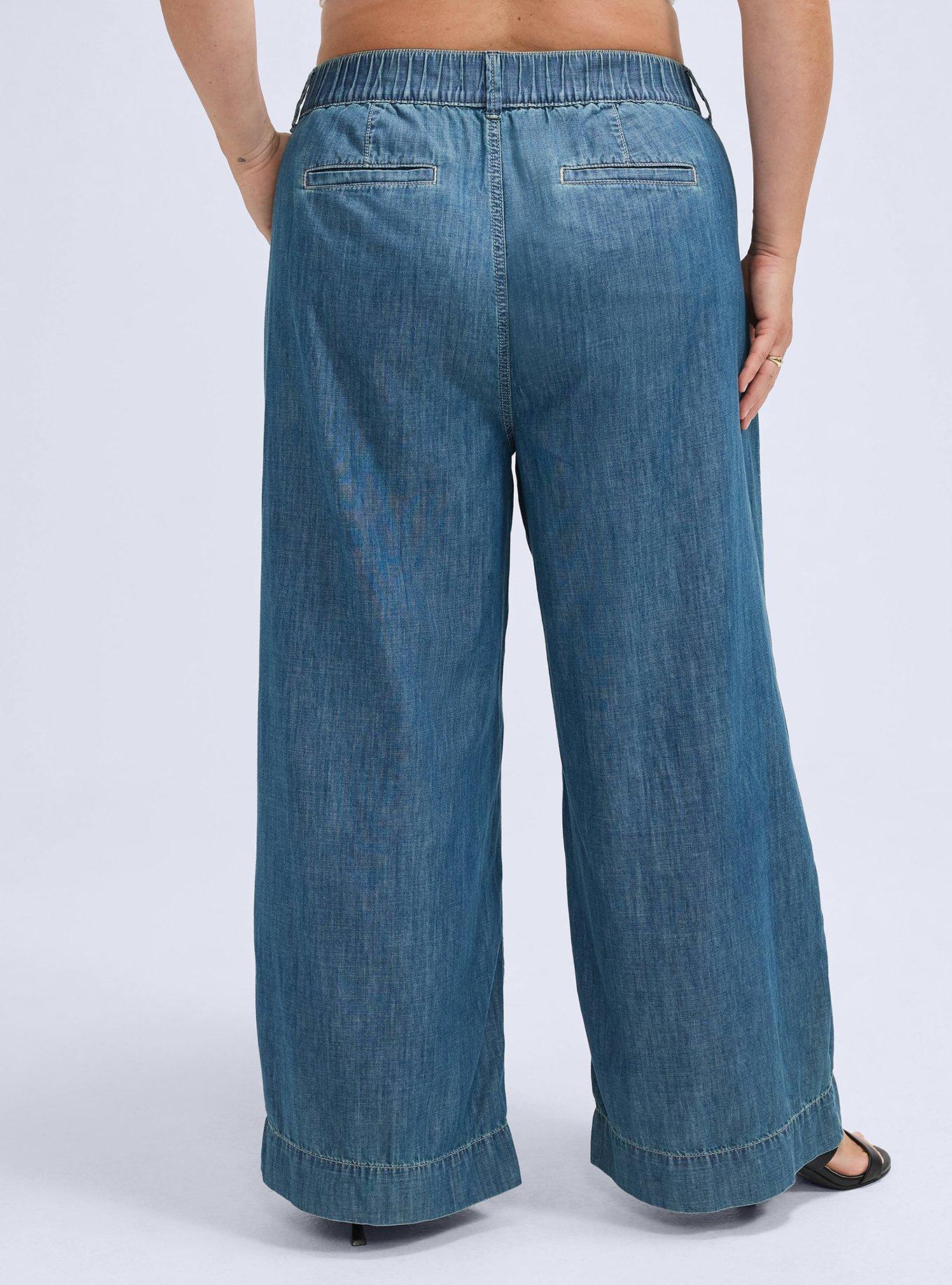Belle Isle High-Rise Baggy Flare Trouser Jean, SURE SHOT, alternate