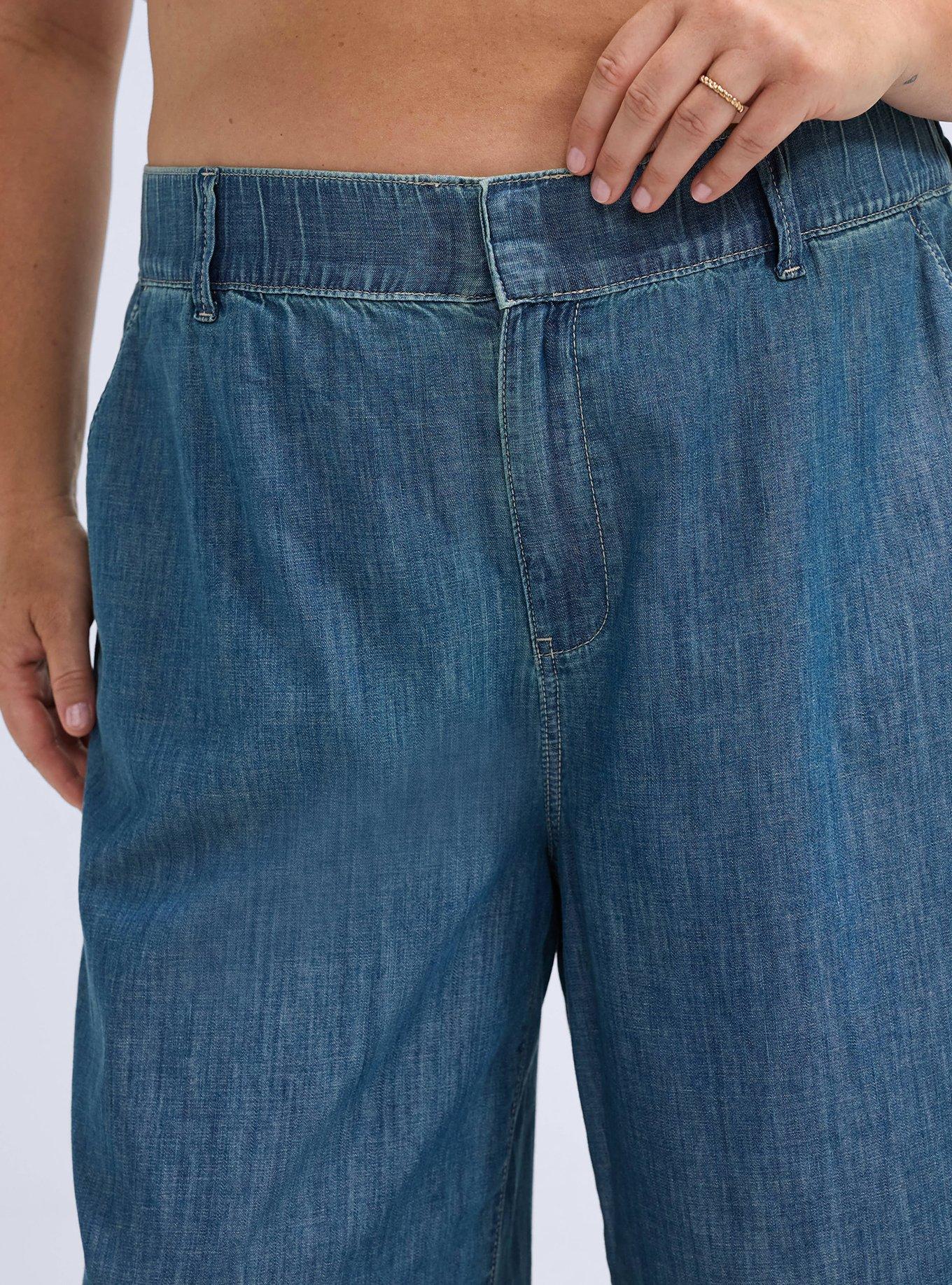 Belle Isle High-Rise Baggy Flare Trouser Jean, SURE SHOT, alternate