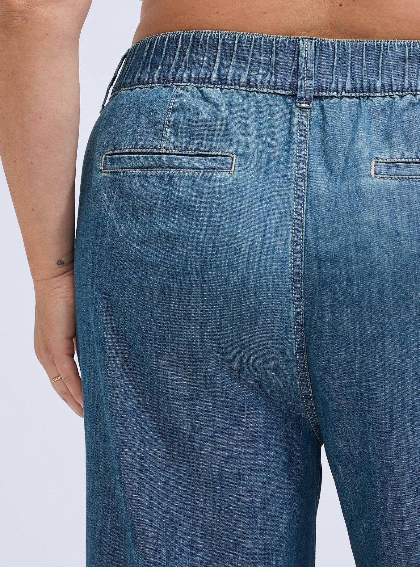Belle Isle High-Rise Baggy Flare Trouser Jean, SURE SHOT, alternate