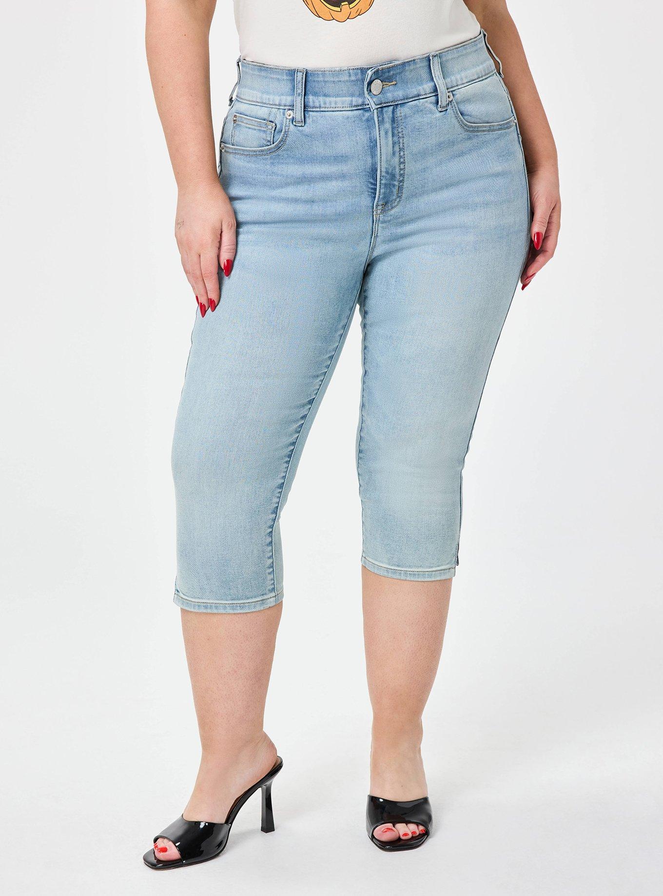 Plus Size Retro Chic Bombshell Clam Digger Pant, CHAKRA, alternate