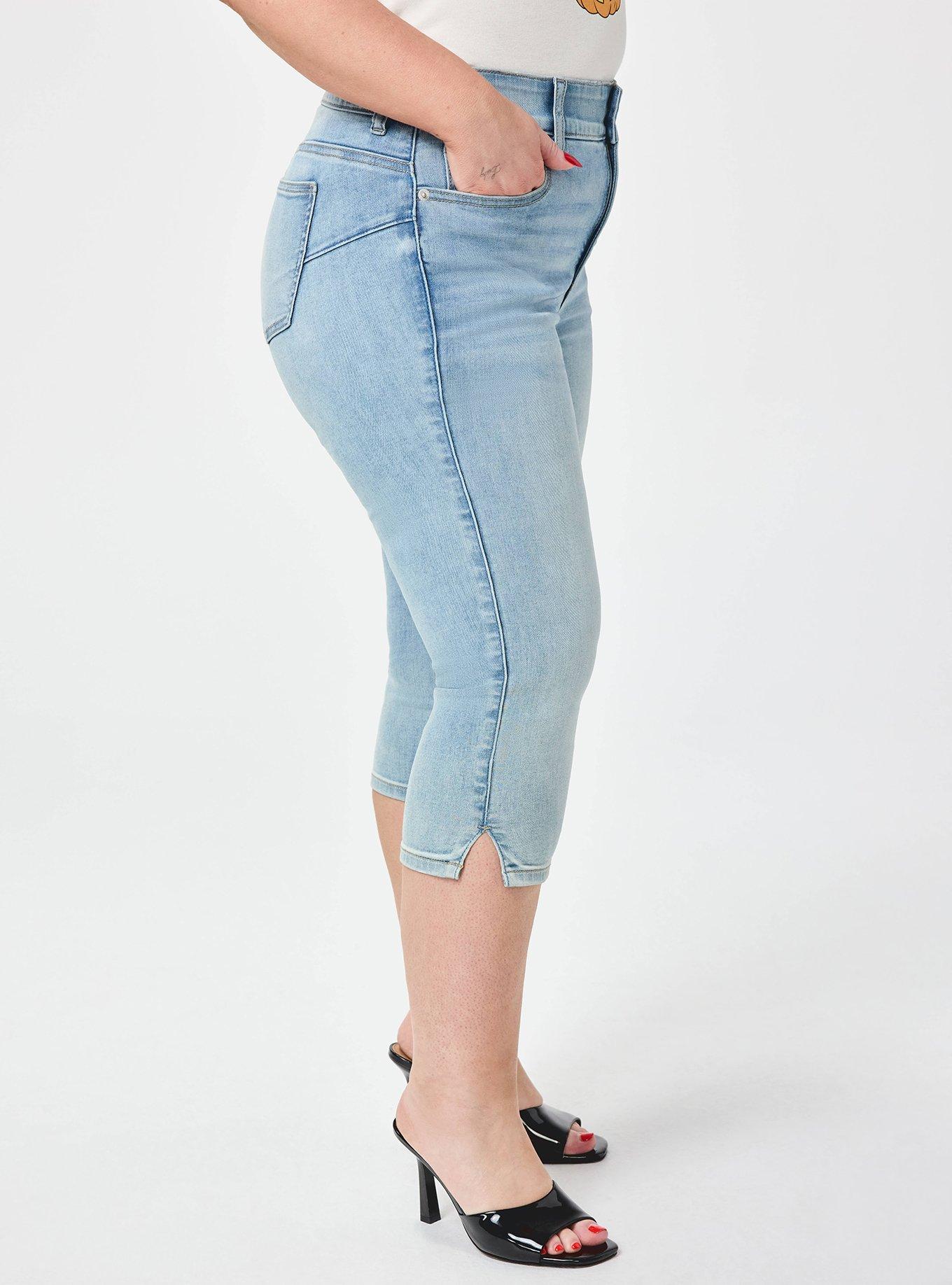 Plus Size Retro Chic Bombshell Clam Digger Pant, CHAKRA, alternate