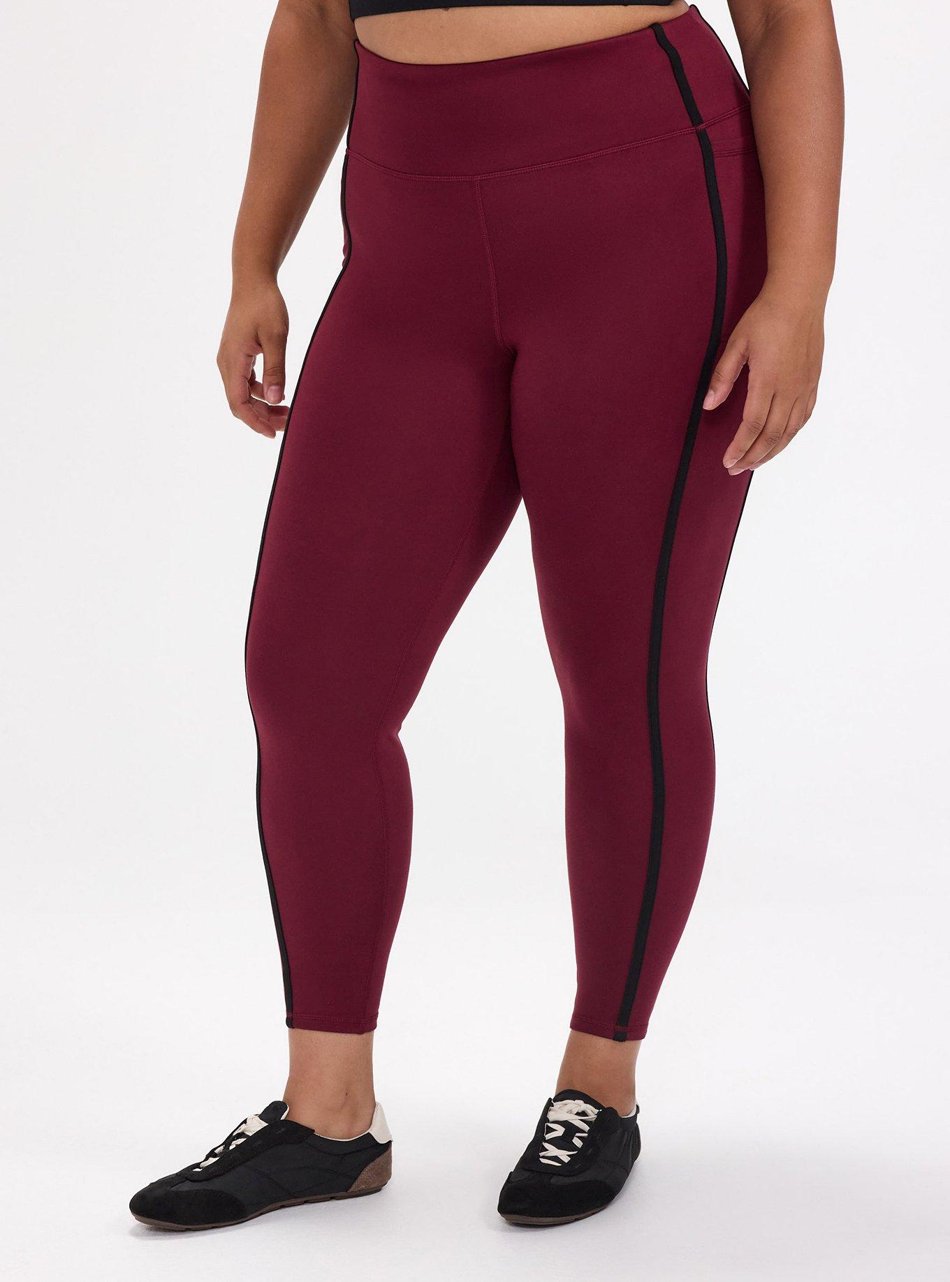 TRU Performance Butter Full Length Active Legging, MAROON BANNER, alternate