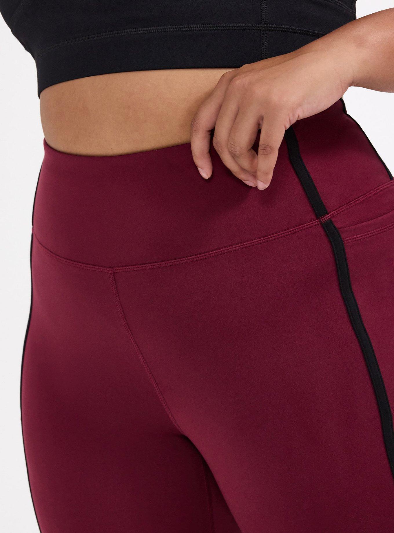 TRU Performance Butter Full Length Active Legging, MAROON BANNER, alternate