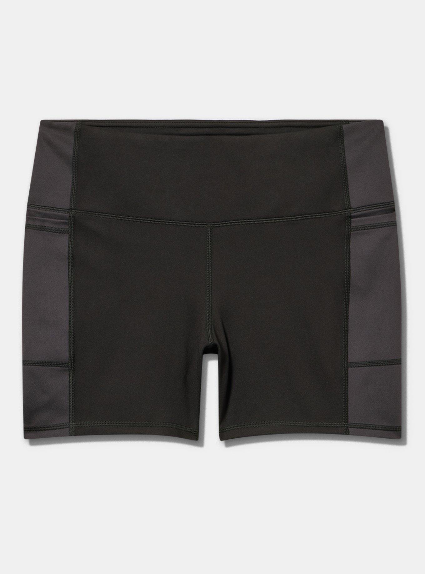TRU Performance Butter 7'' Active Bike Short With Piping, DEEP BLACK, flat