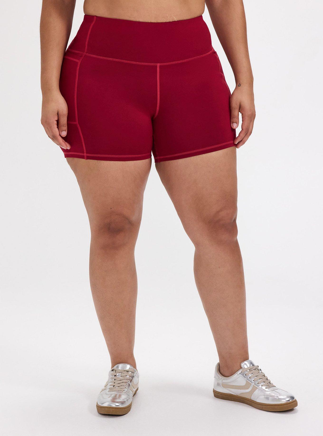 TRU Performance Butter 7'' Active Bike Short With Piping, RUMBA RED, alternate
