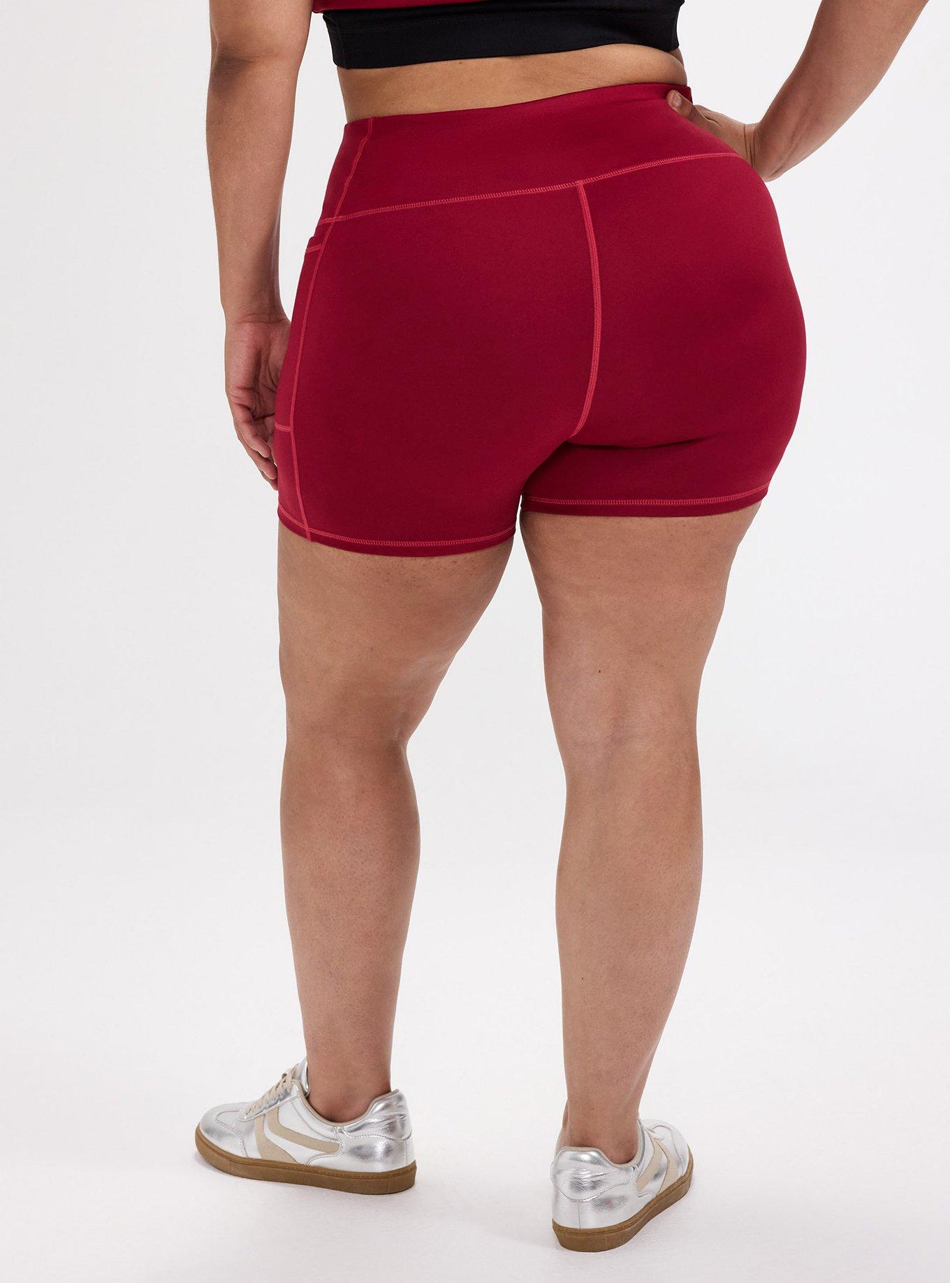 TRU Performance Butter 7'' Active Bike Short With Piping, RUMBA RED, alternate