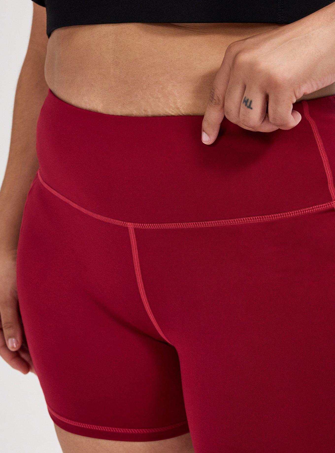 TRU Performance Butter 7'' Active Bike Short With Piping, RUMBA RED, alternate