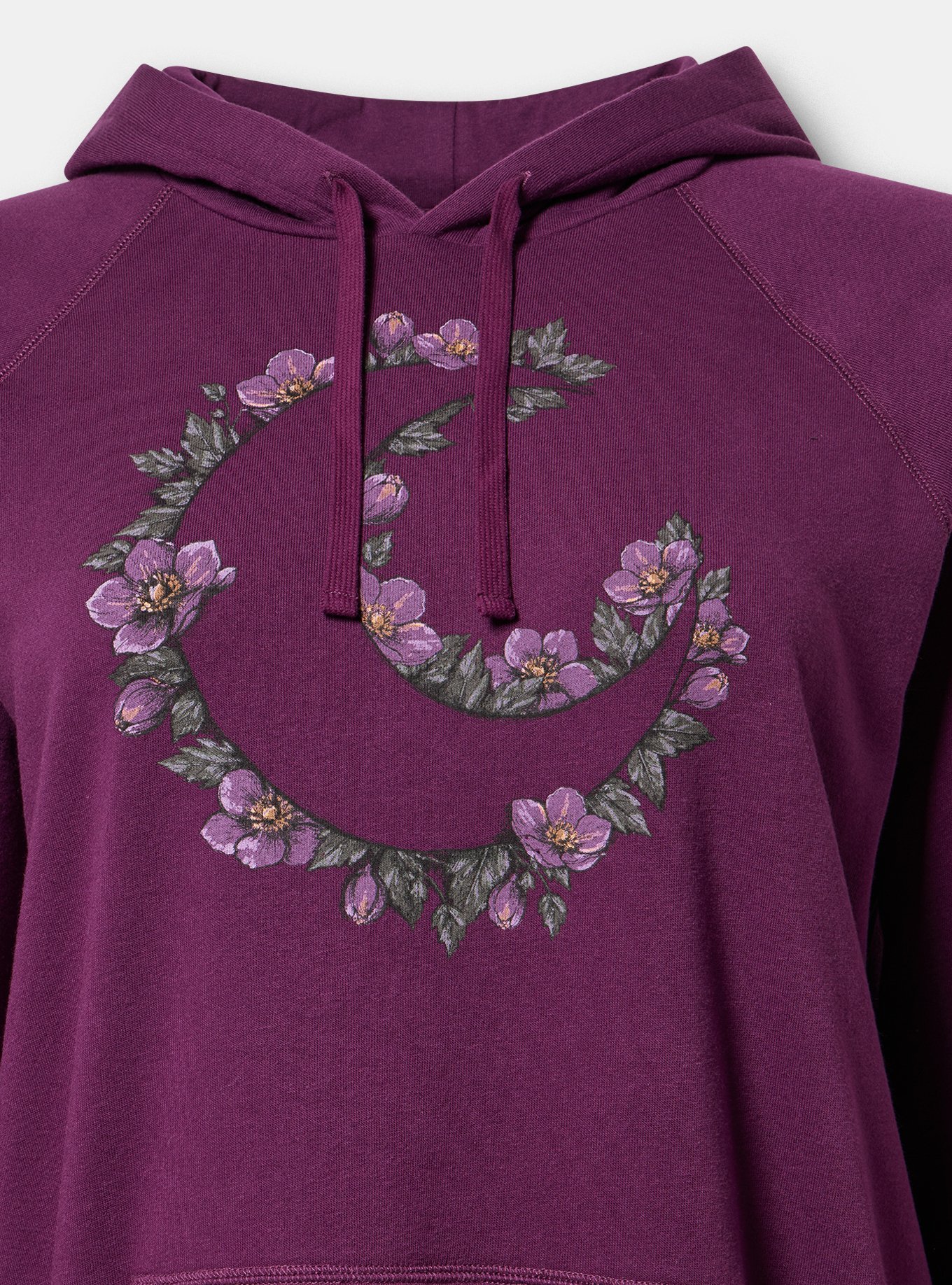 Cozy Fleece Hoodie, ROOTED IN MOONLIGHT WINTER BLOOM, alternate