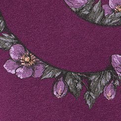 Cozy Fleece Hoodie, ROOTED IN MOONLIGHT WINTER BLOOM, swatch