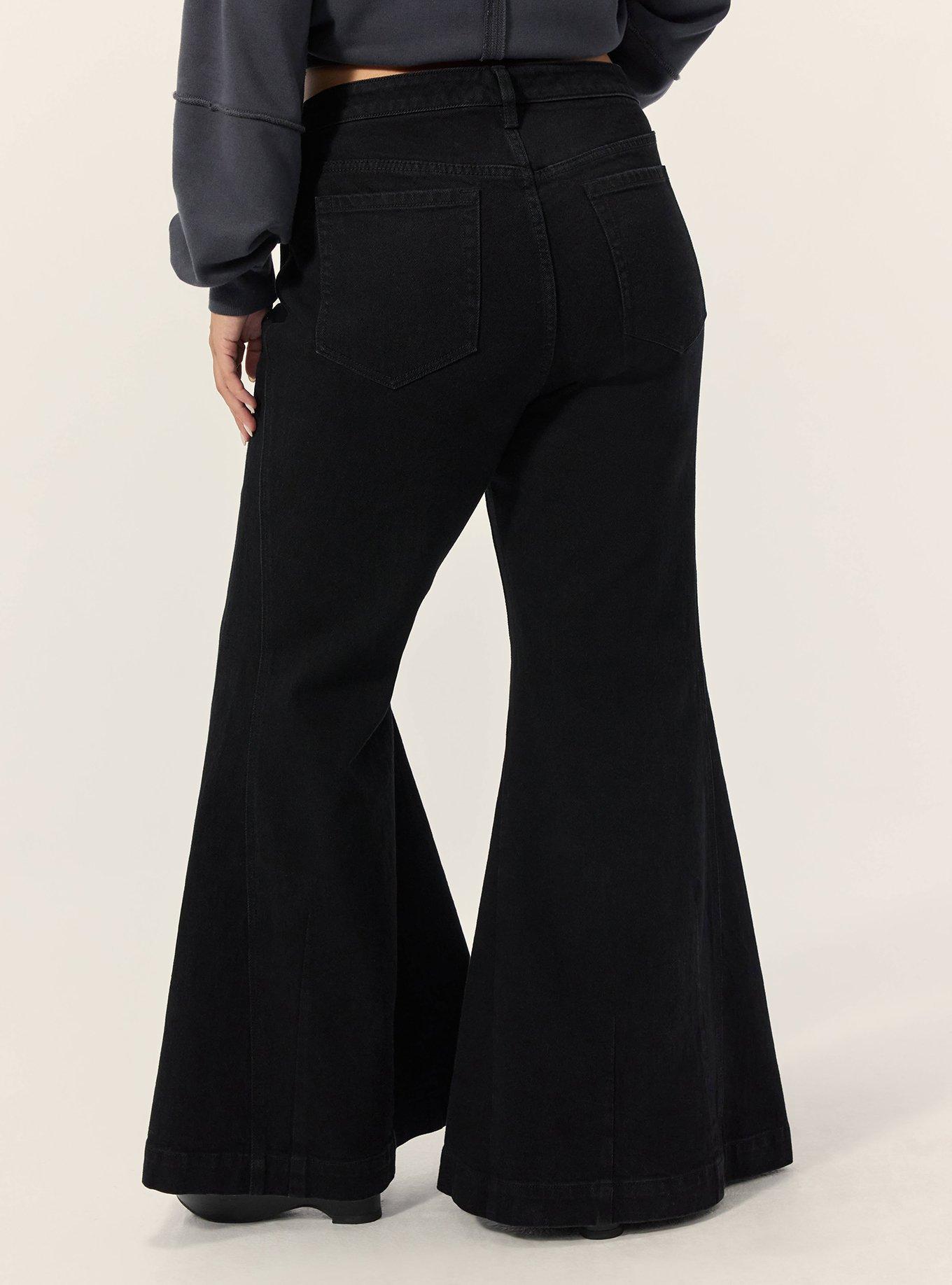 Festi Sky High Super Flare Jean, BLACK RINSE, alternate