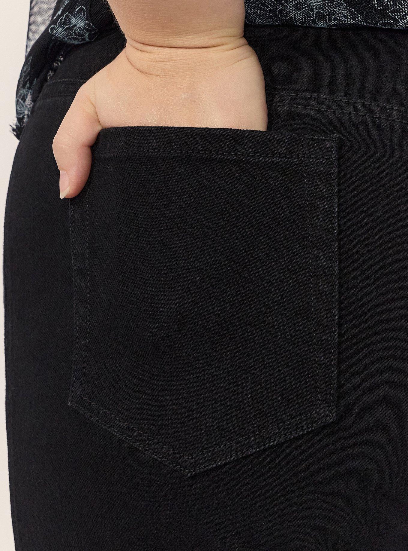 Festi Sky High Super Flare Jean, BLACK RINSE, alternate