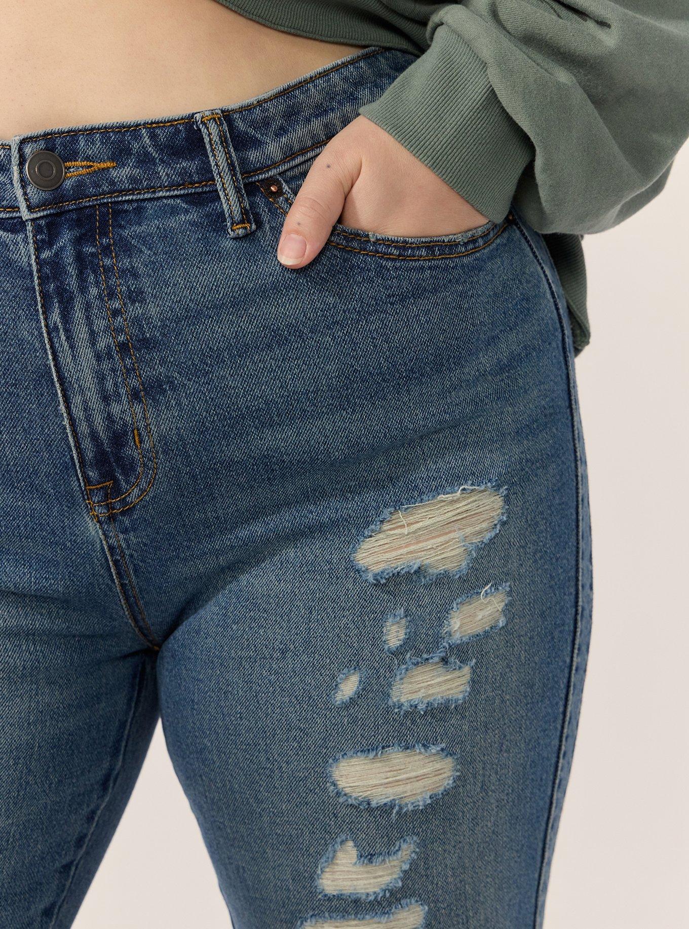 Plus Size Festi Sky High Super Flare Jean, LAST STRAW, alternate