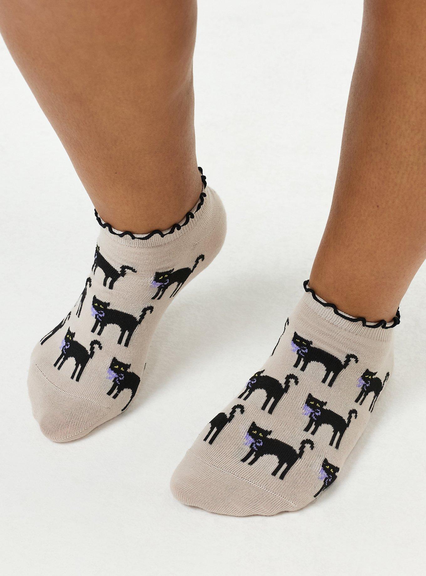 5 Pack Halloween Low-Cut Socks, PINK MULTI, alternate