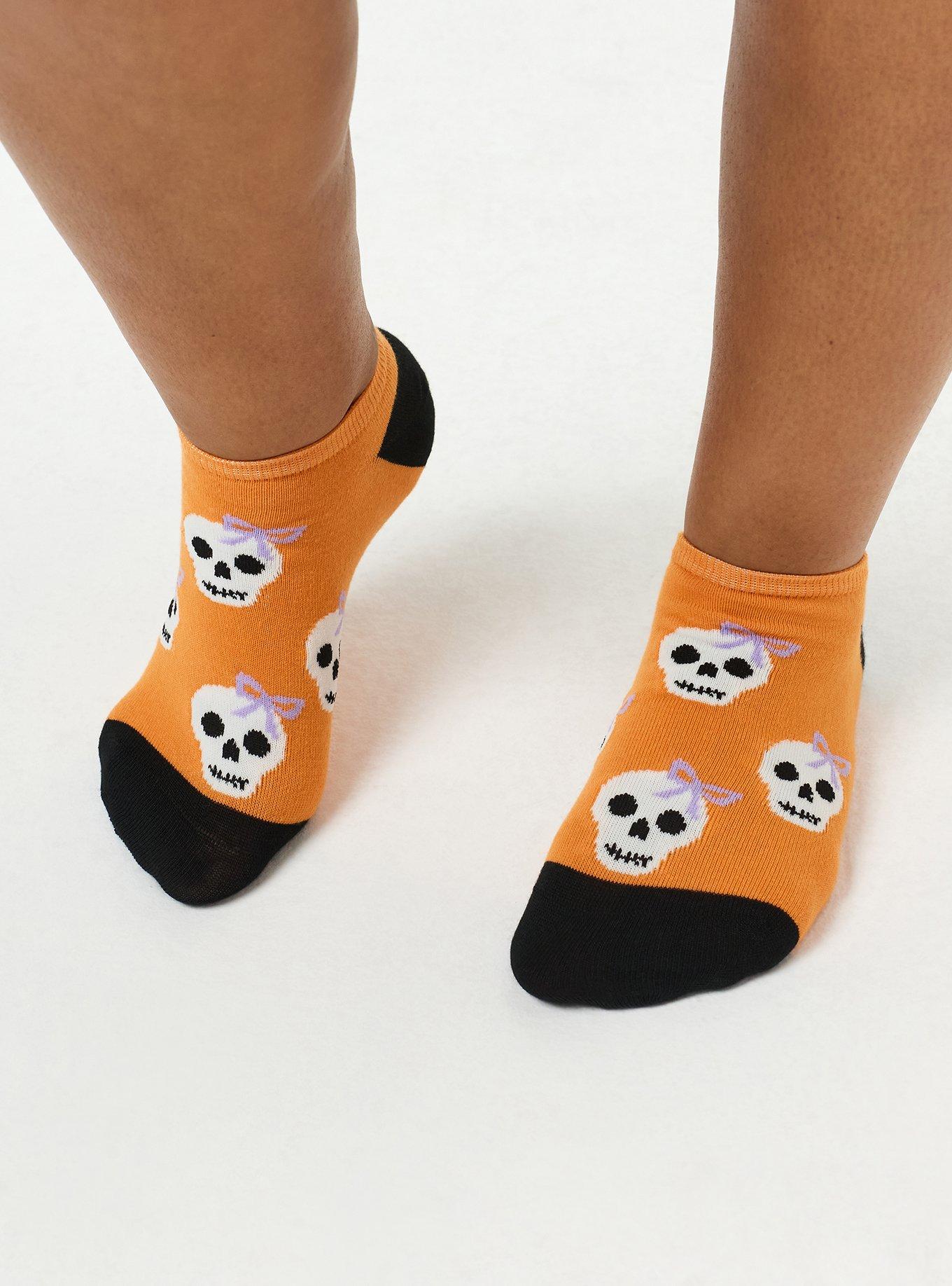 5 Pack Halloween Low-Cut Socks, PINK MULTI, alternate